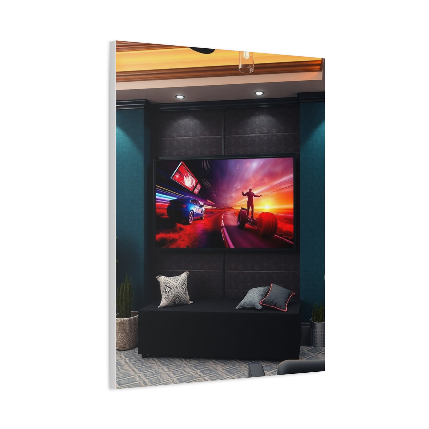 Home Theatre Decor Art Supreme Canvas Wall Art & Canvas Print
