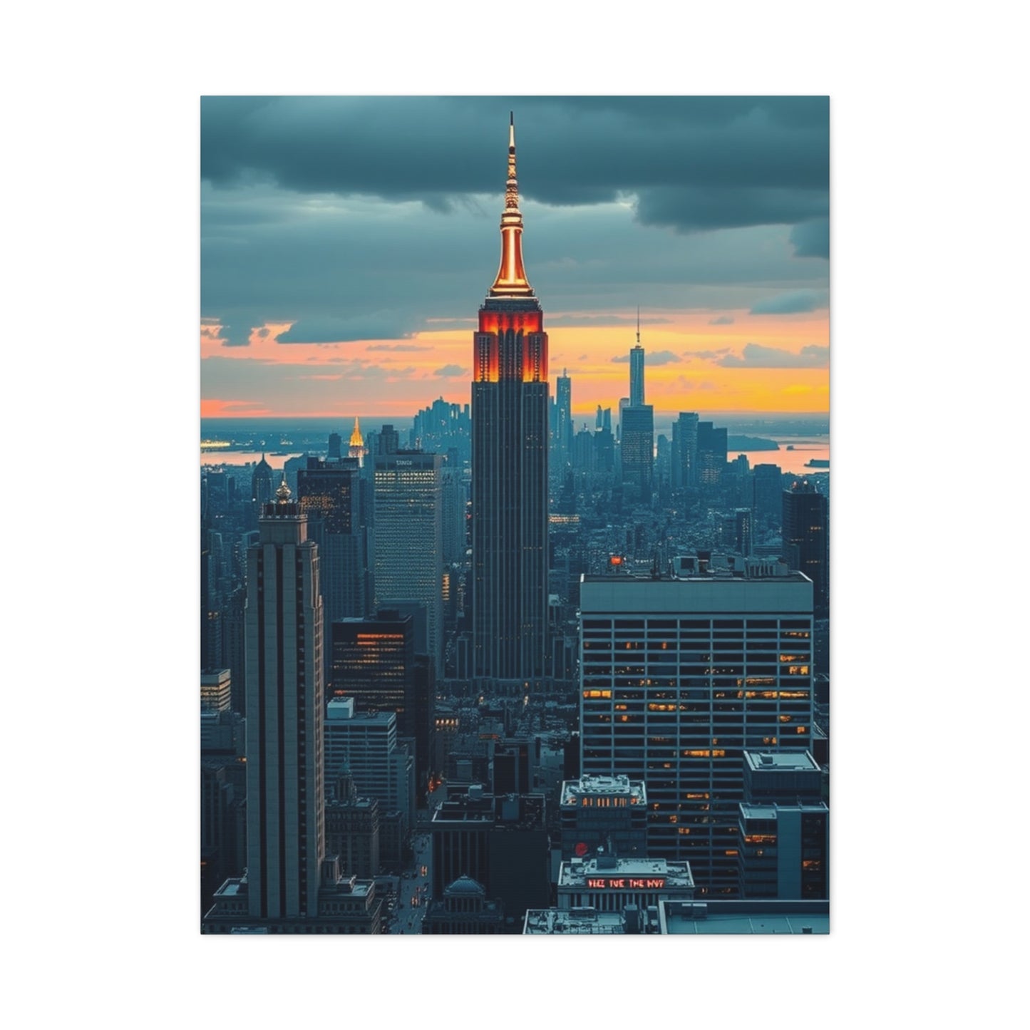 Supreme NYC Skyline Art Wall Art & Canvas Print