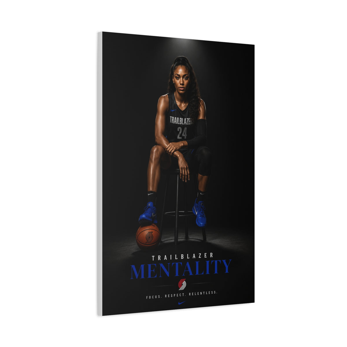 Trailblazer Mentality Women’s Basketball Sports Wall Art & Canvas Print
