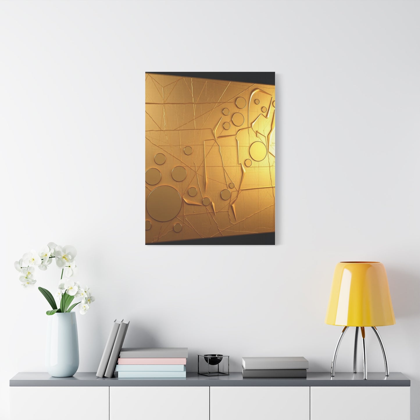 Masterpiece Gold & Silver Canvas Art Vision Wall Art & Canvas Print
