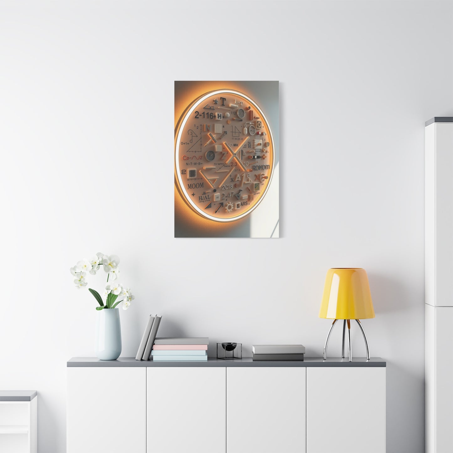 Modern Math Art for Creative Spaces Refined Canvas Wall Art & Canvas Print