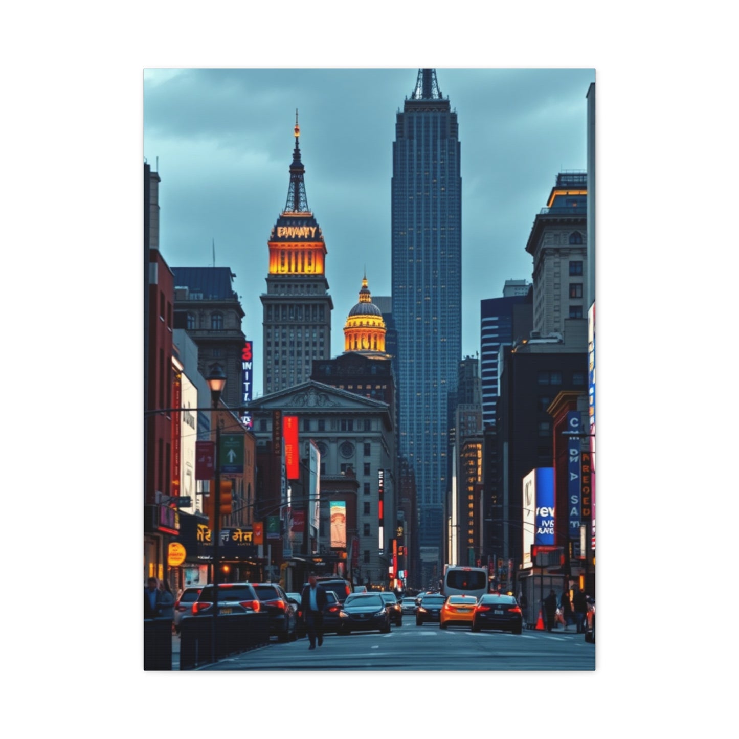 City Lights Euphoria Art Wall Art & Canvas Print