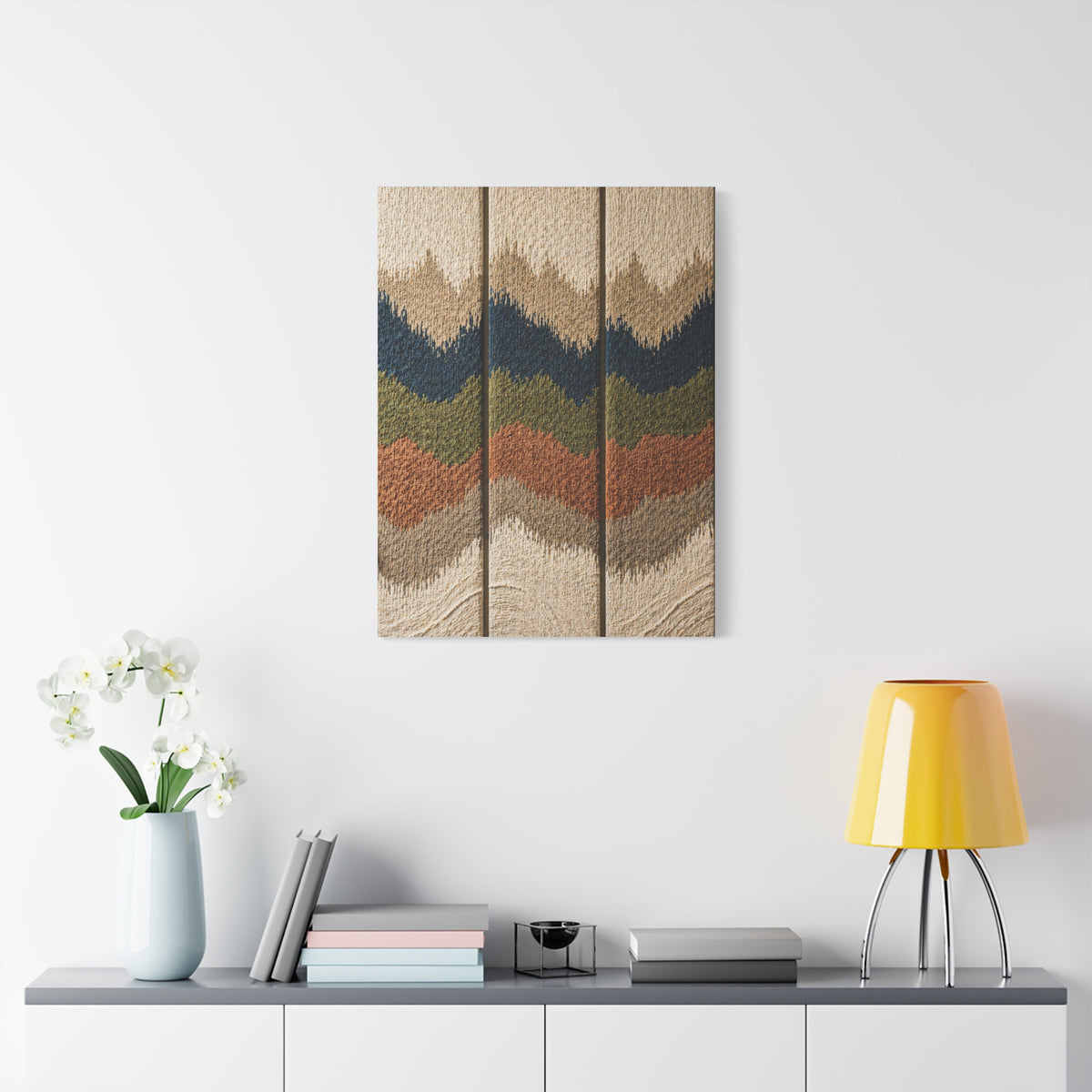 Layered Landscape Acoustic Texture Wall Art & Canvas Print