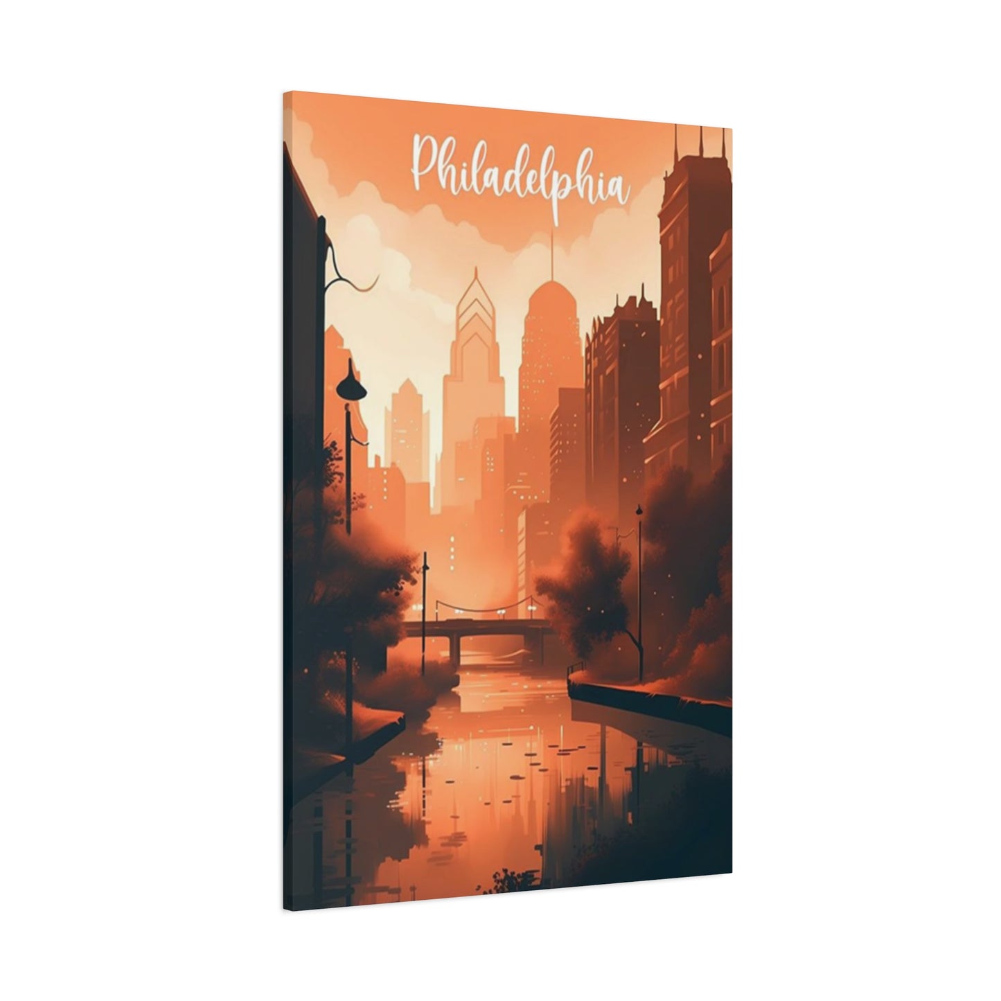 Philadelphia Warm Tone Poster Wall Art & Canvas Prints