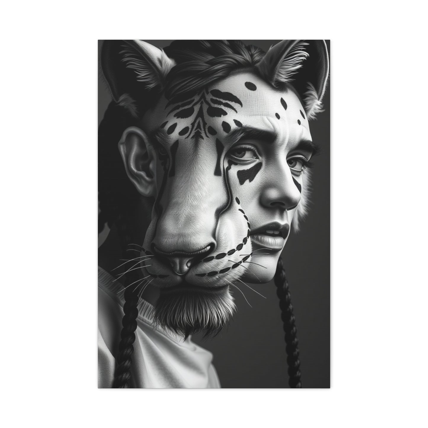 Black and White Illustrations Art Supreme Canvas Wall Art & Canvas Print