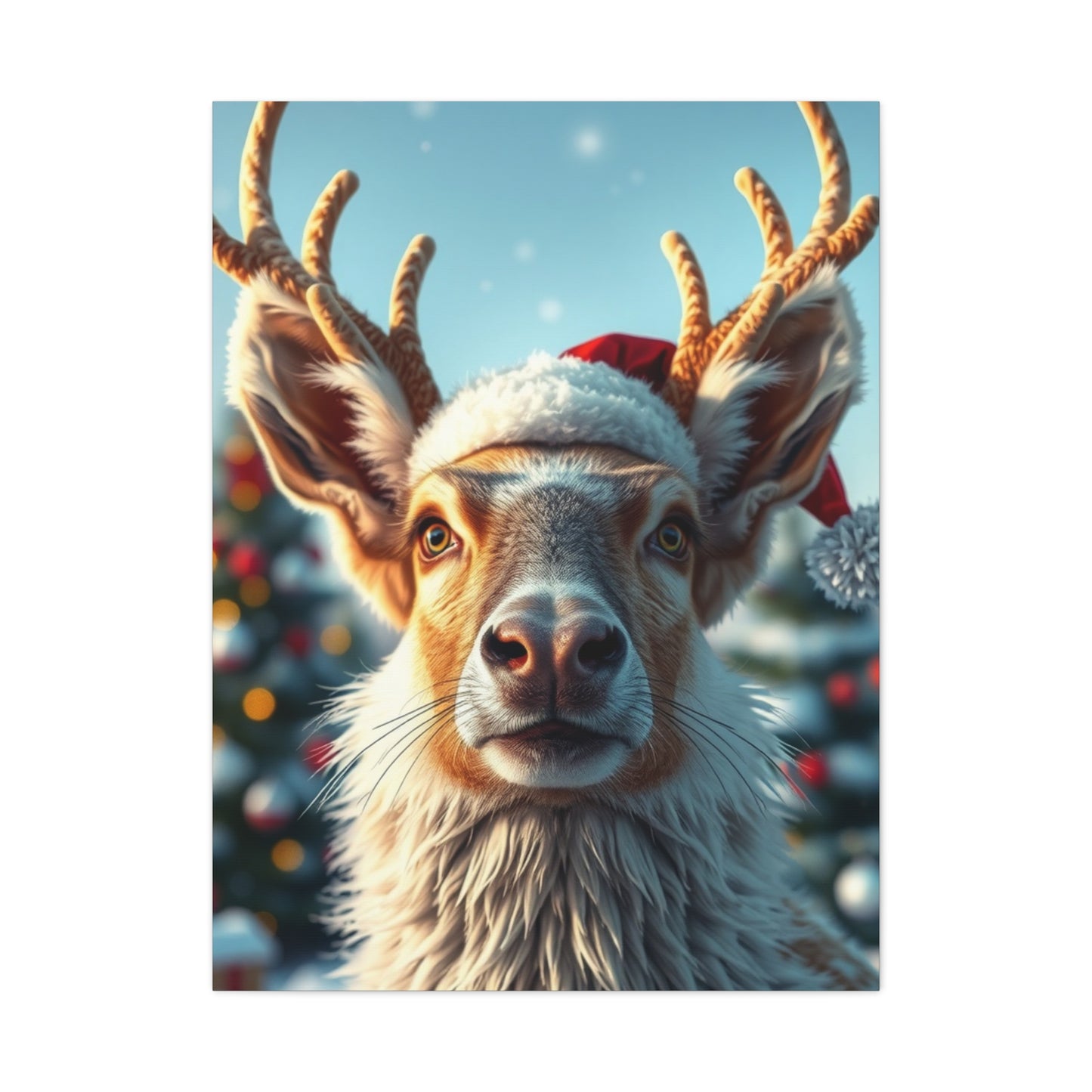 Christmas Animal Art Luxury Canvas Wall Art & Canvas Print