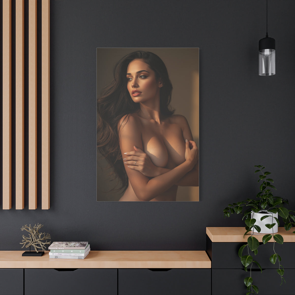 Warm Light Feminine Figure Study Wall Art & Canvas Print