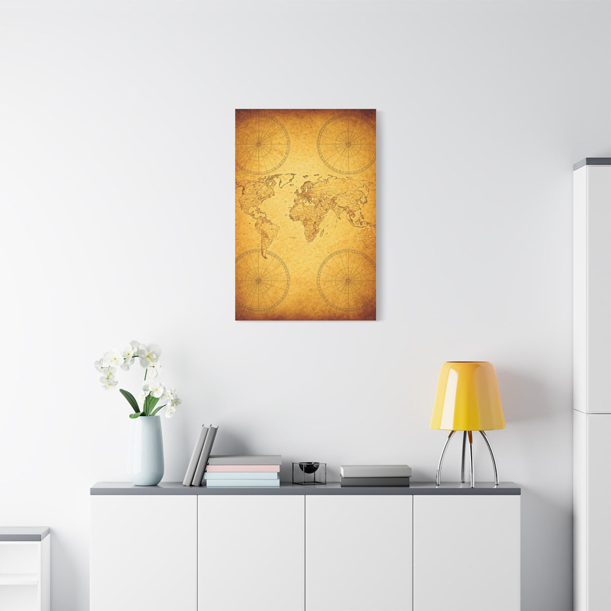 Golden Compass Mandala Art Deco Wall Art & Canvas Prints