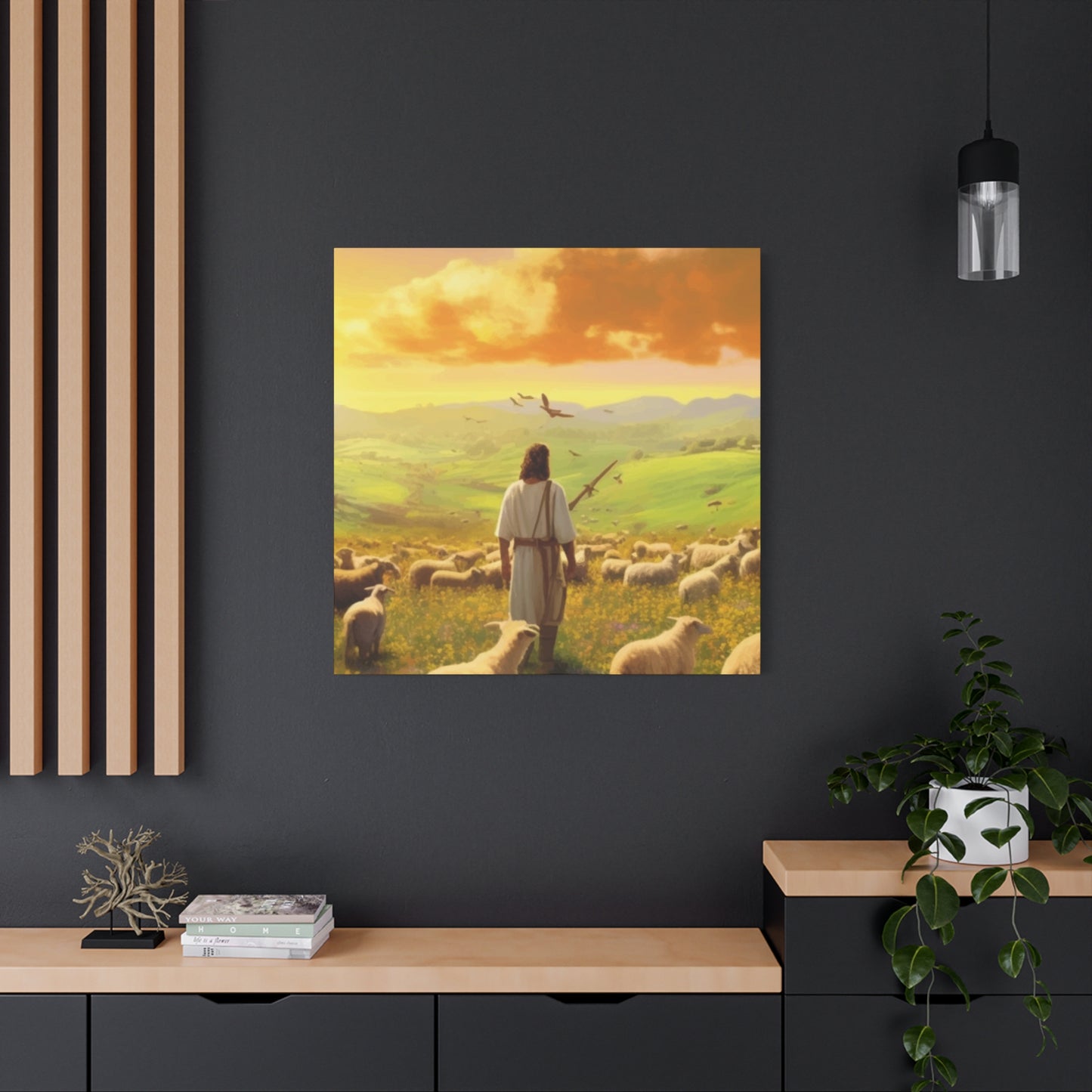 Jesus In Field Wall Art & Canvas Prints