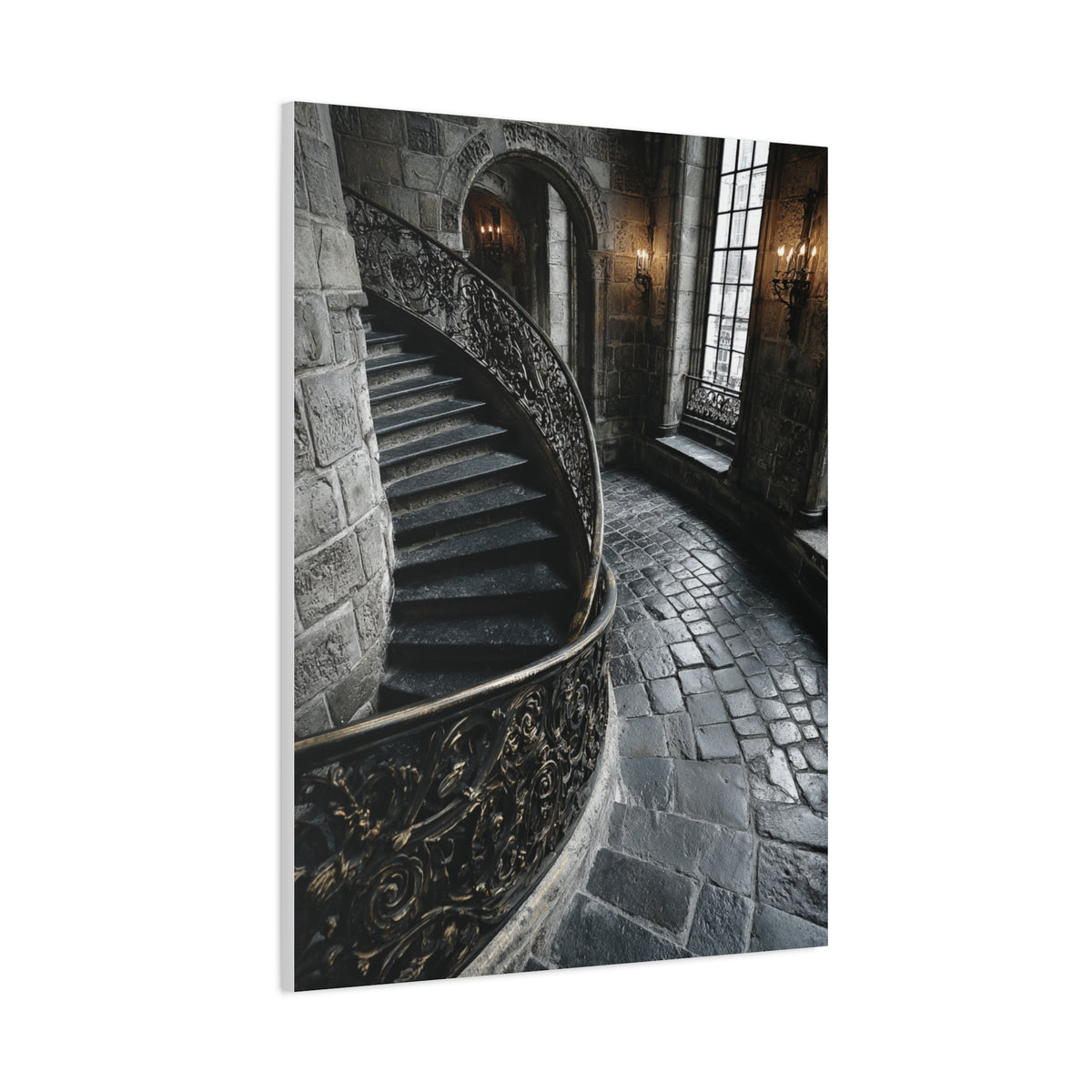 Spiral Staircase Architectural Wall Art & Canvas Print