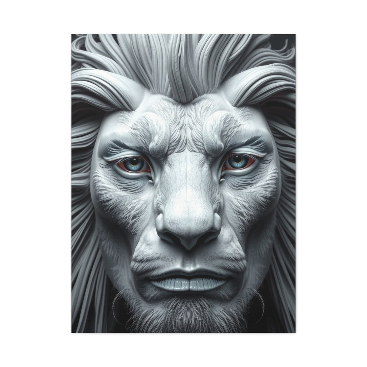 Supreme Gray & White Art Wall Art & Canvas Print