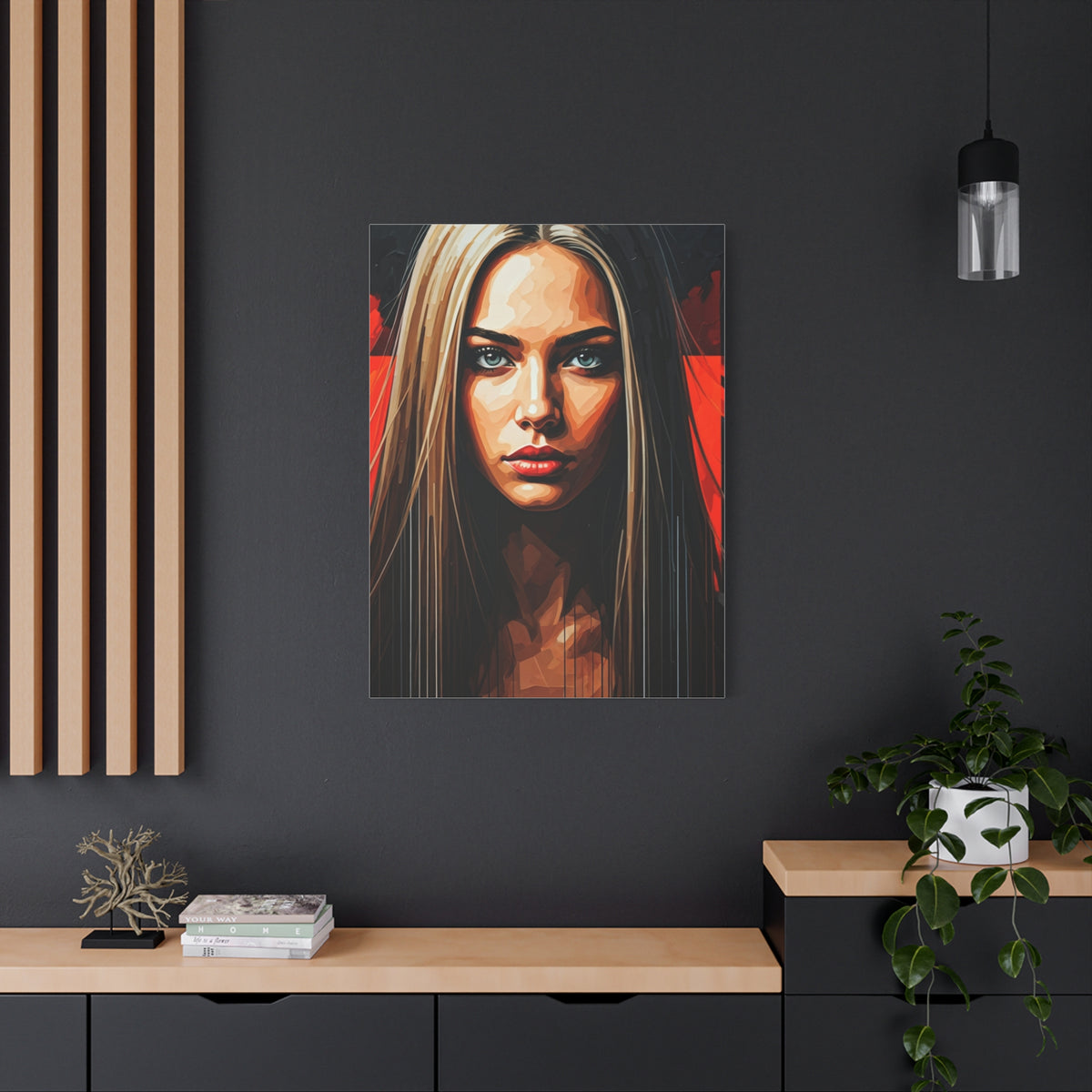Intense Gaze Modern Portrait Wall Art & Canvas Print