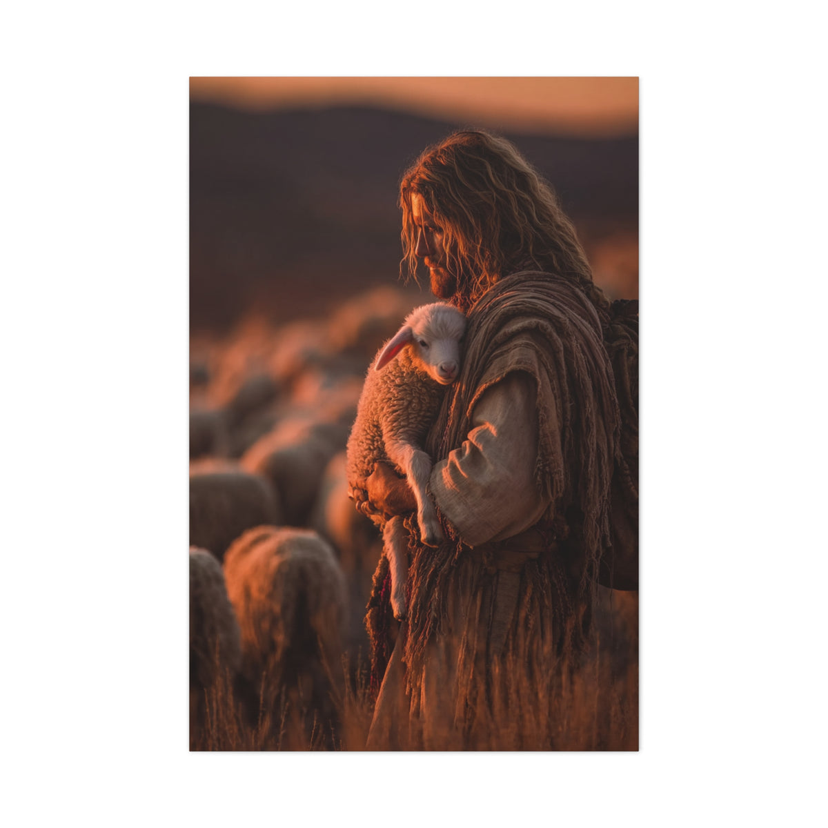 The Good Shepherd Intimate Portrait Wall Art & Canvas Print