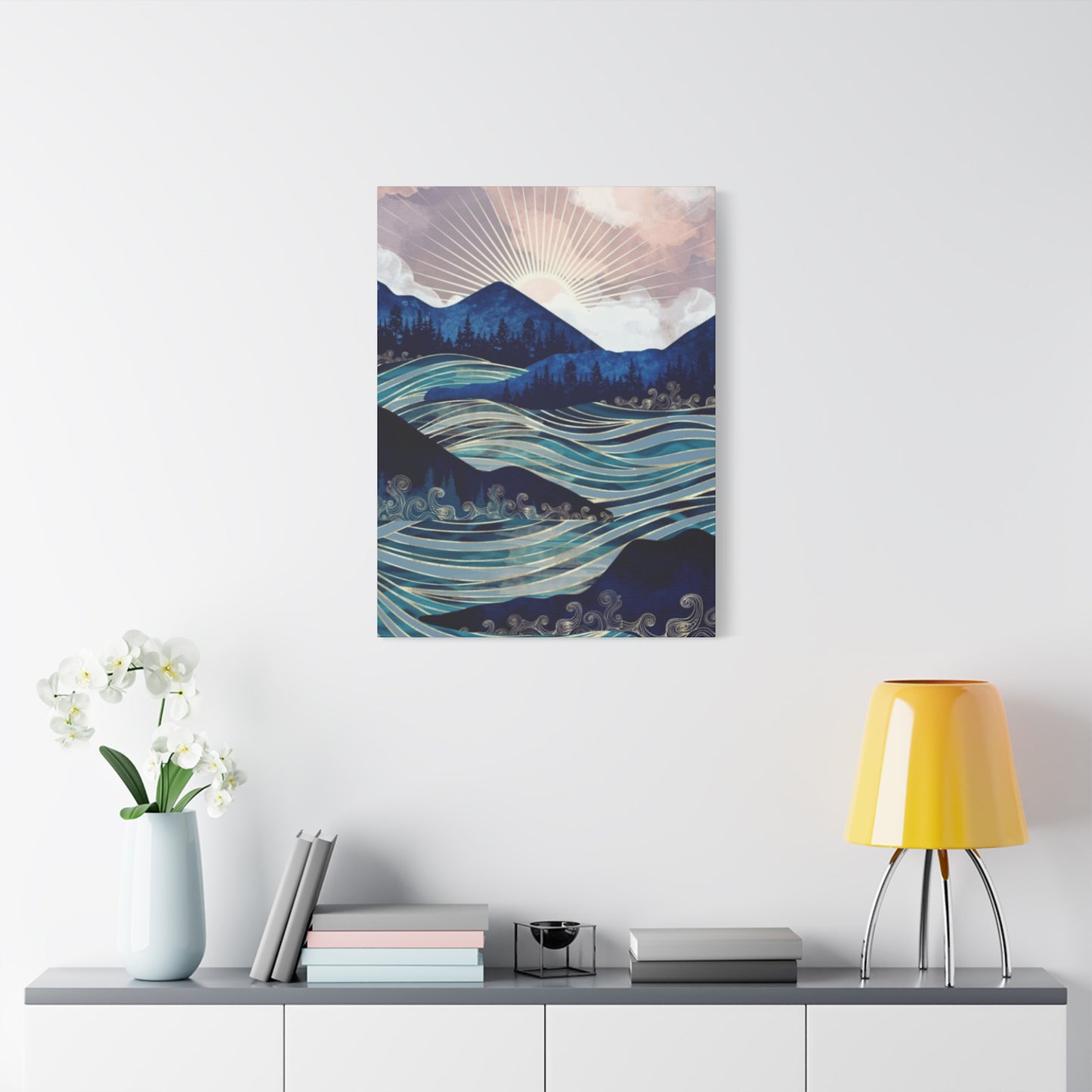 Rising Sun and Ocean Wall Art & Canvas Prints