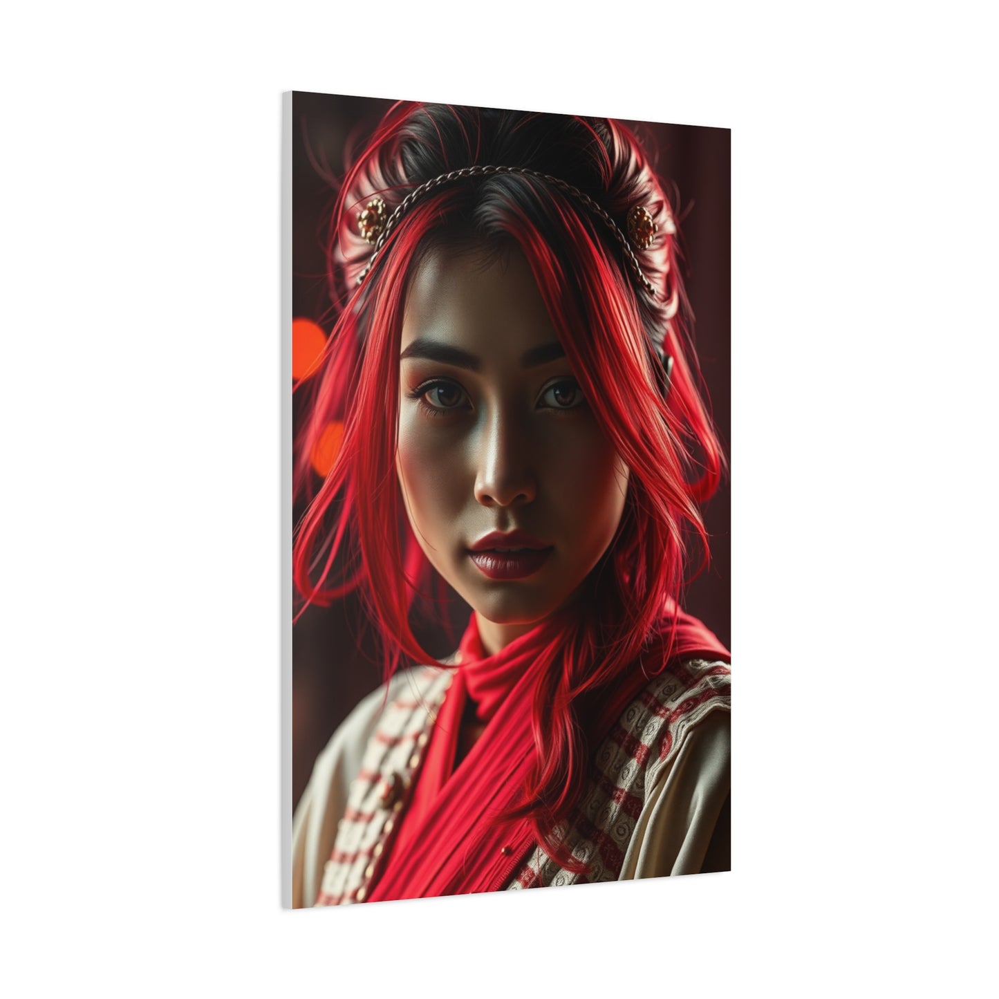 Vermilion Symphony Canvas Wall Art & Canvas Print