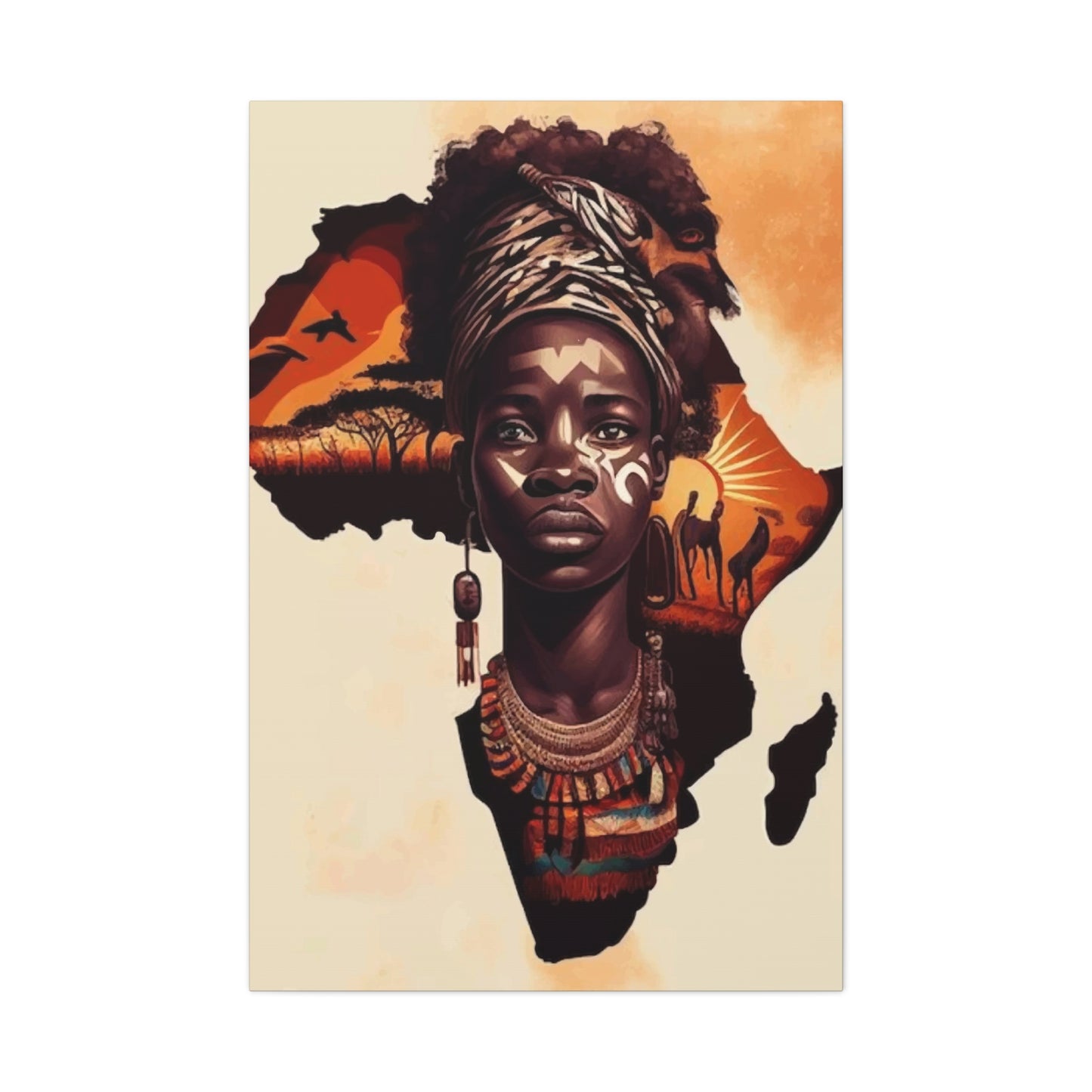 African Map Wall Art & Canvas Prints