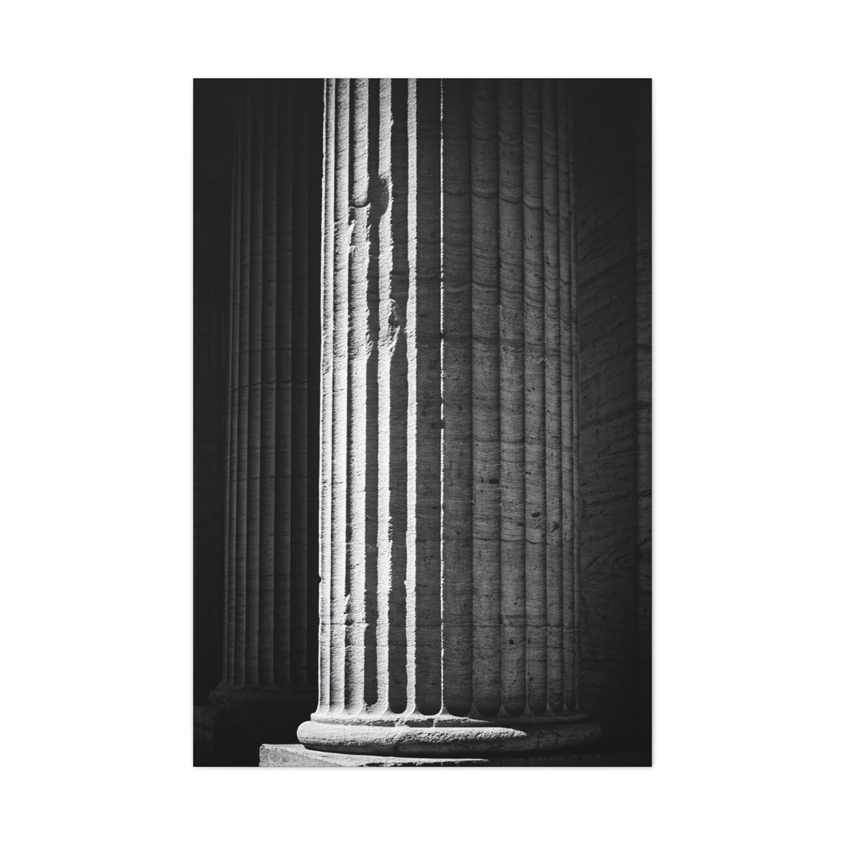 Classical Column Light and Shadow Wall Art & Canvas Prints
