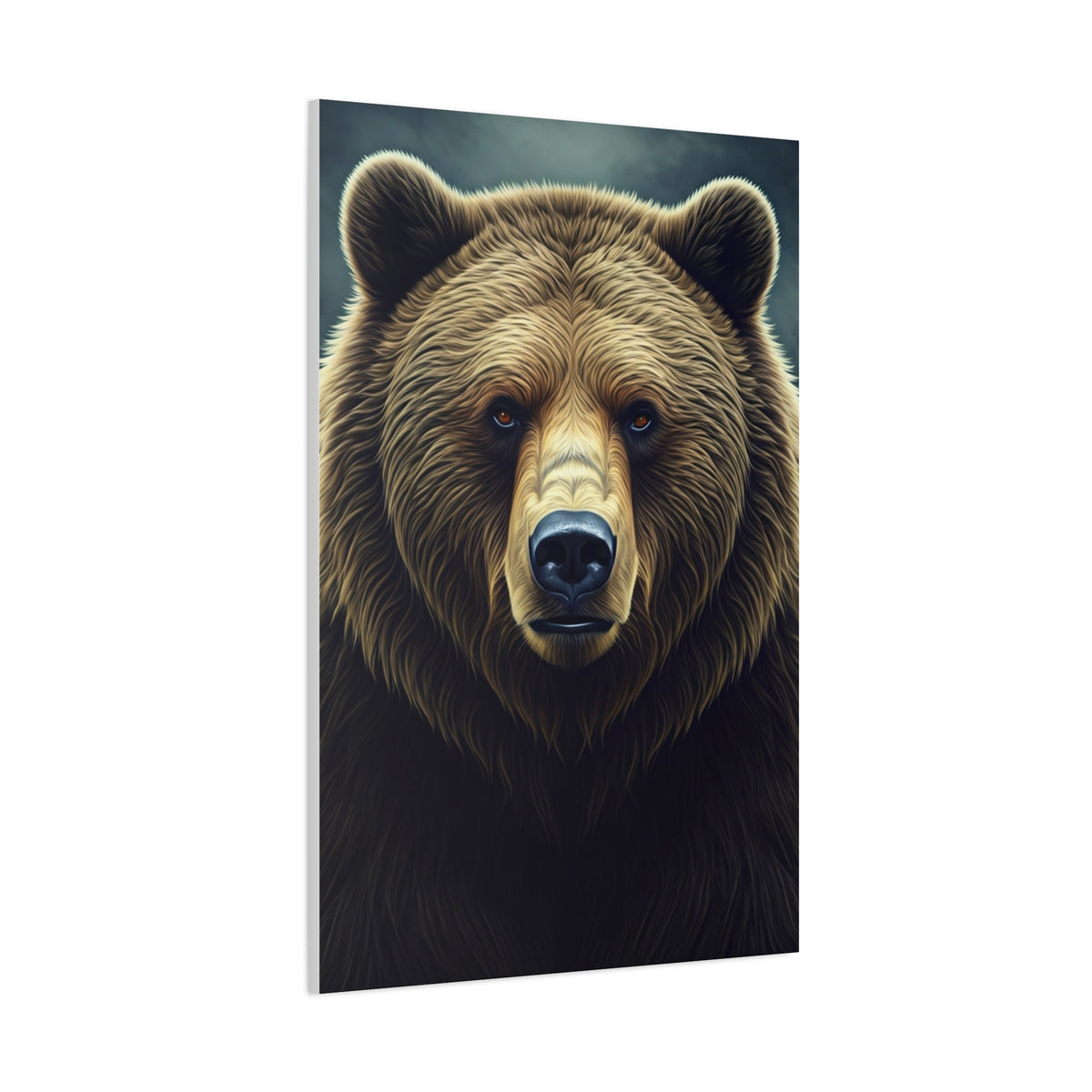 Vibrant Artistic Grizzly Portrait Wall Art & Canvas Prints