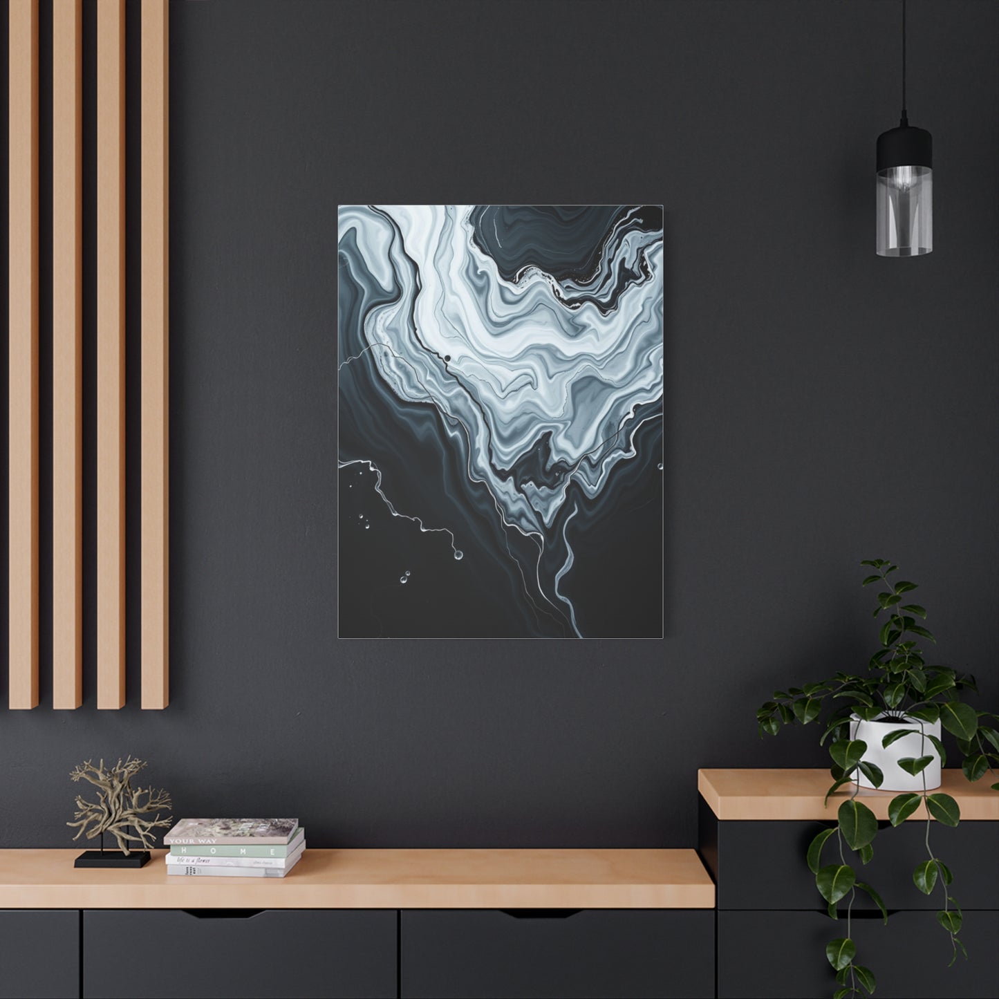 Black and White Abstract Art Supreme Gallery Wall Art & Canvas Print