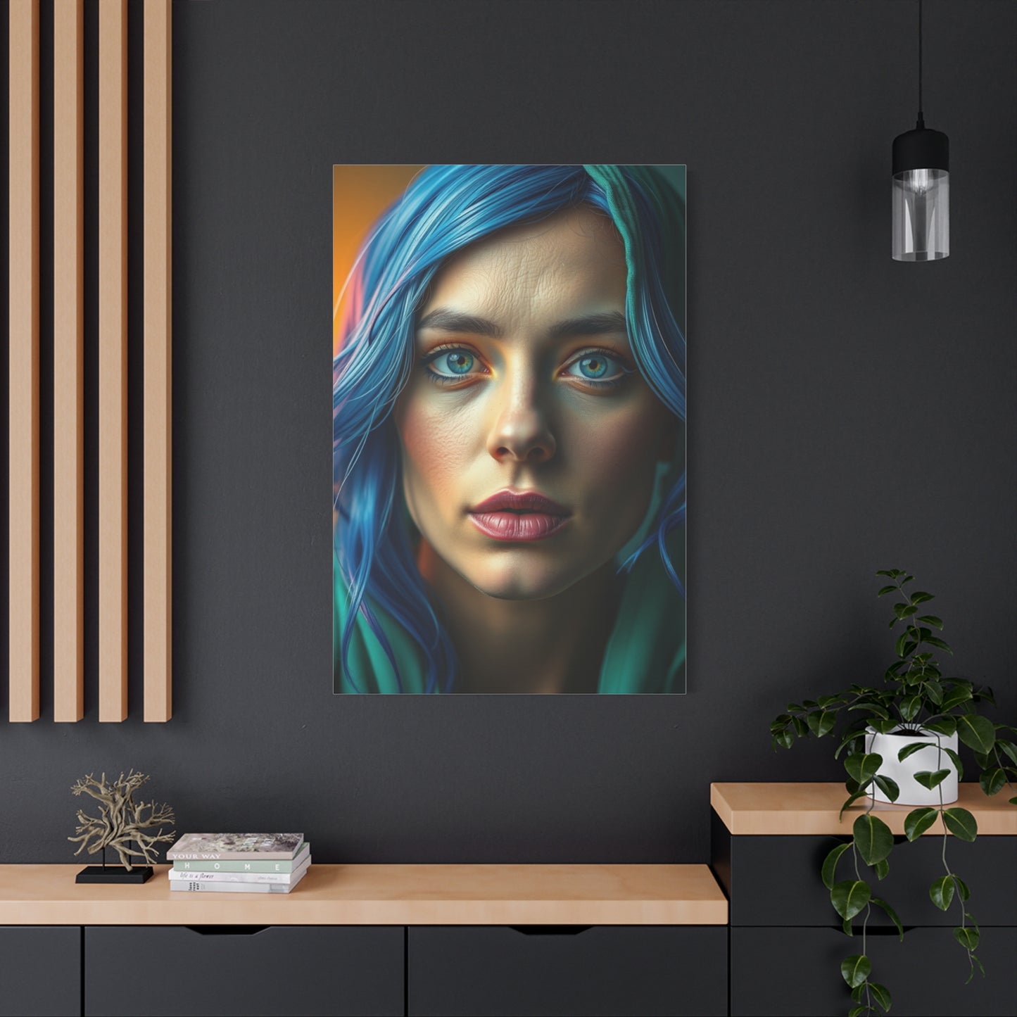 Elite Blue & Green Art Vision Wall Art & Canvas Print