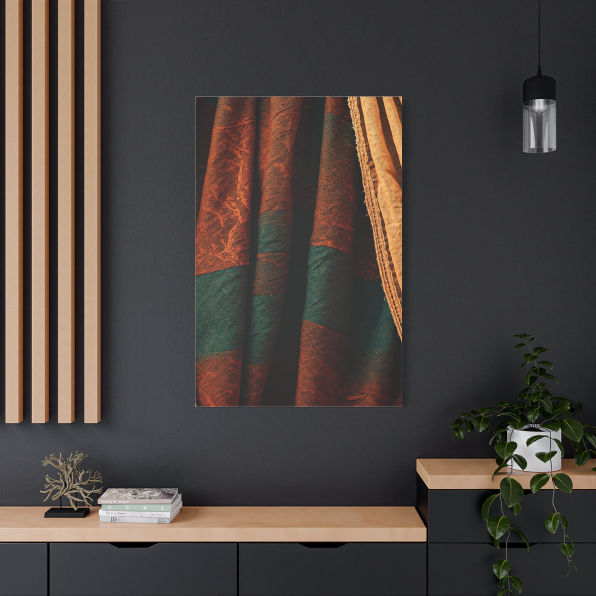Earth-Toned Textile Layers Wall Art & Canvas Prints