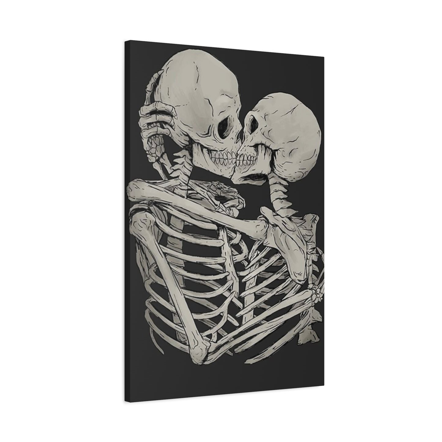 Kissing Skeleton Wall Art & Canvas Prints