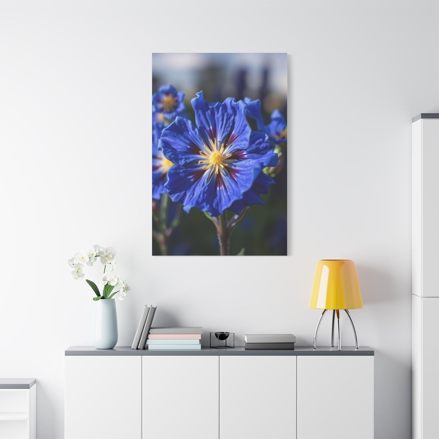 Elite Bluebonnet Flower Art Vision Wall Art & Canvas Print