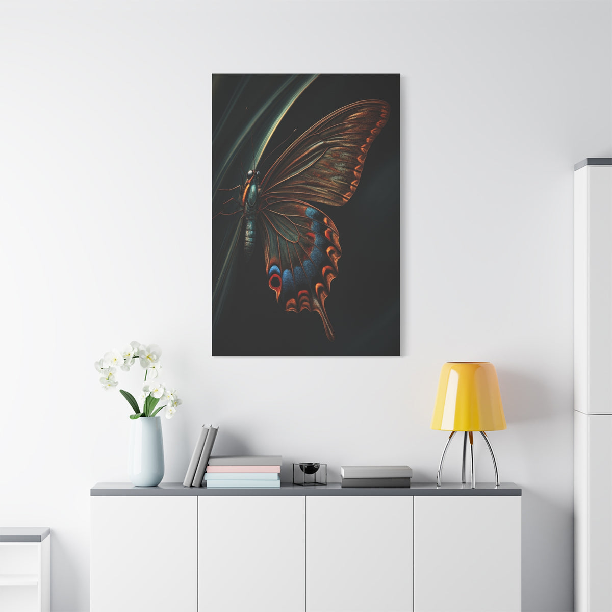 Copper Swallowtail Butterfly with Jewel Wing Patterns Wall Art & Canvas Prints