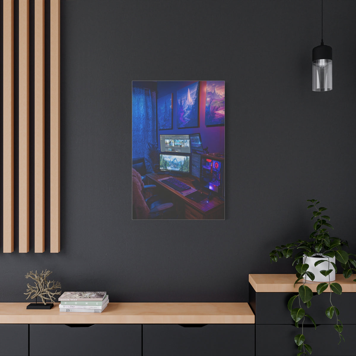 Immersive Gaming Setup Wall Art & Canvas Print