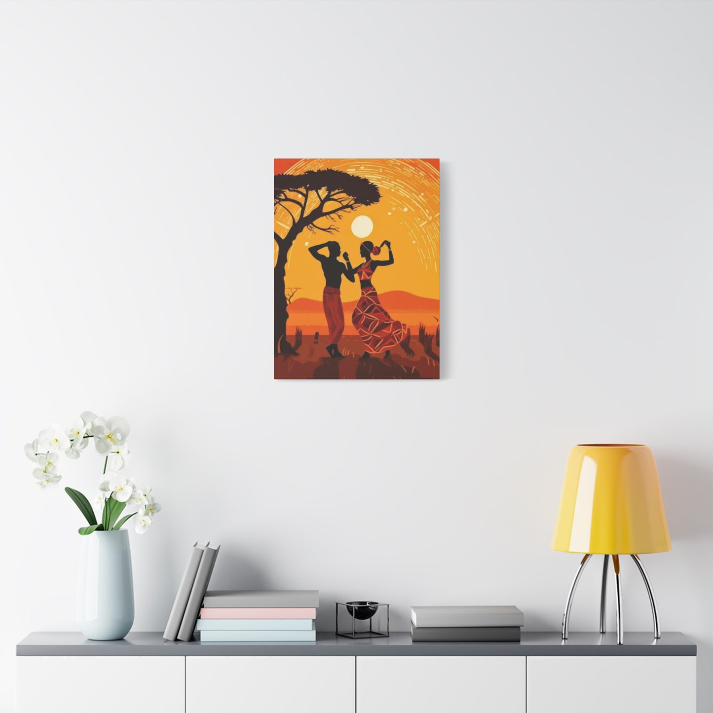 African Couple Wall Art & Canvas Prints