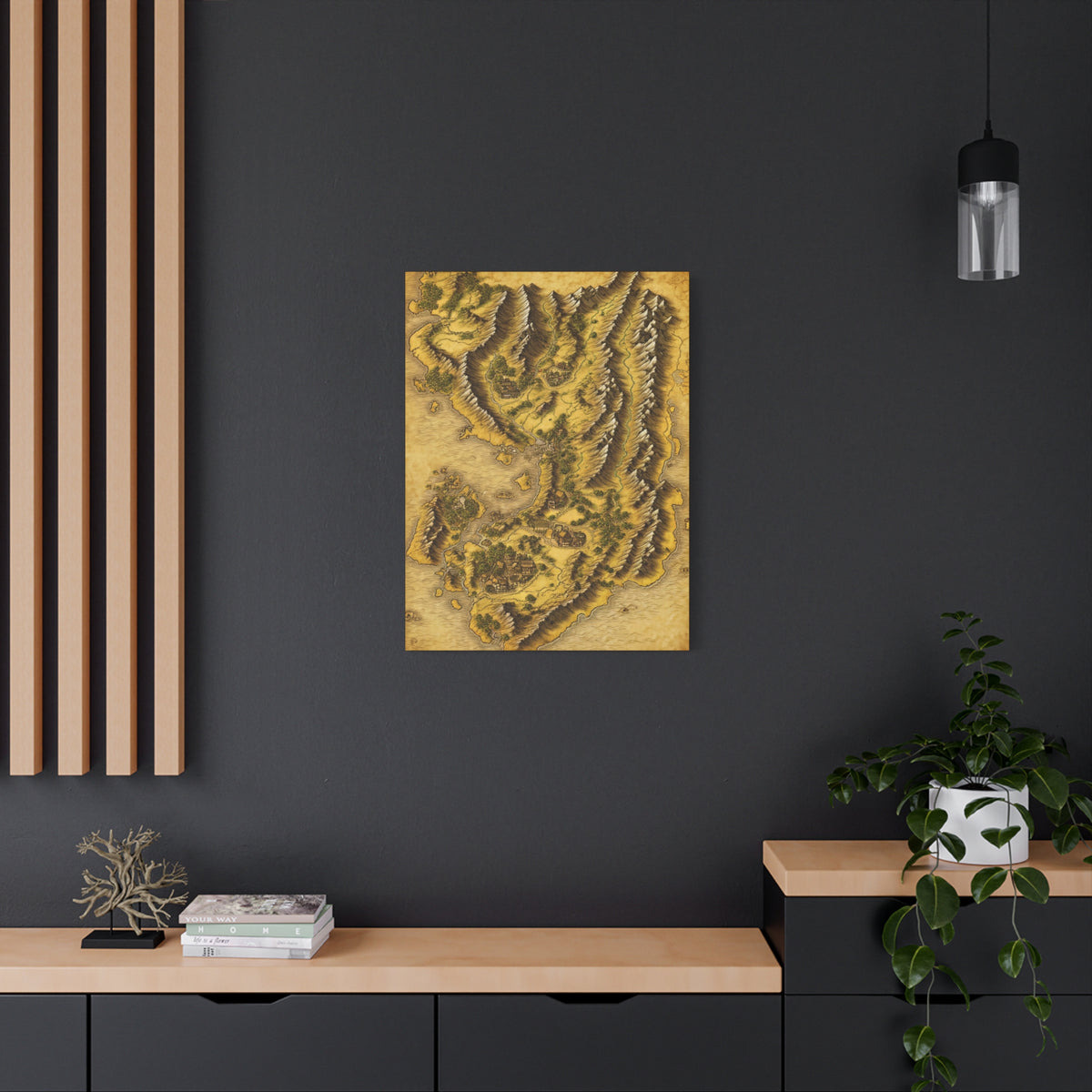 Ancient Realm Map Wall Art & Canvas Prints