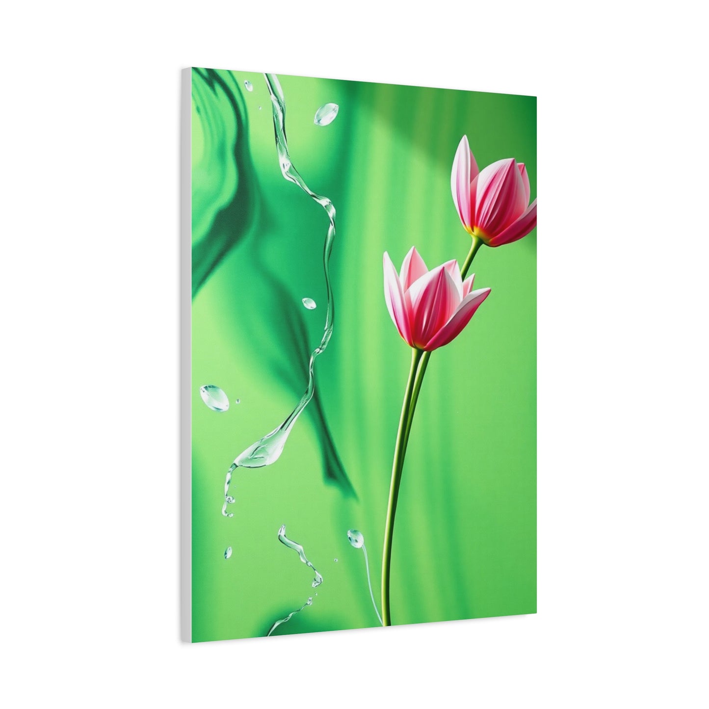 Supreme Green & Pink Canvas Art Collection Wall Art & Canvas Print