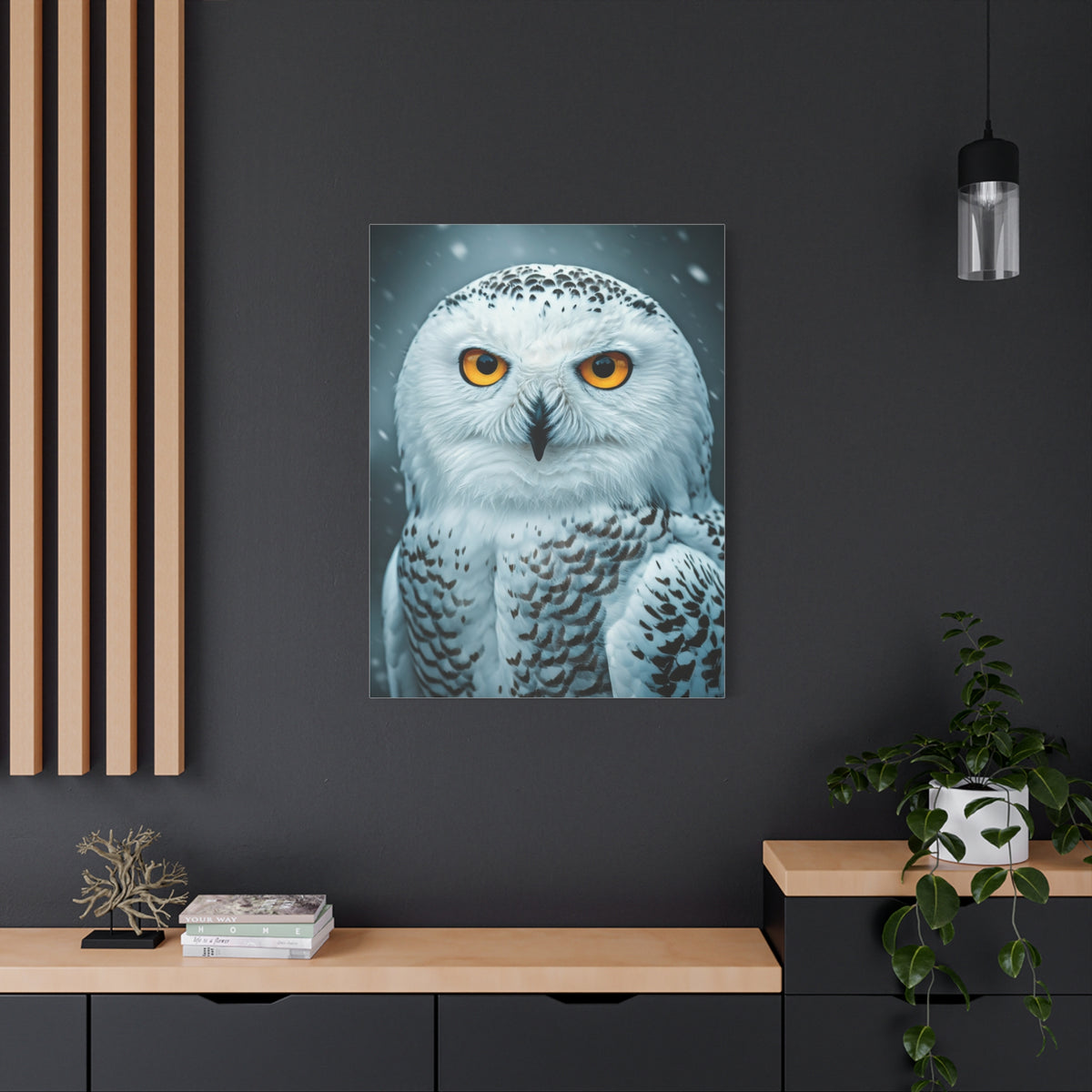 Snowy Owl with Golden Eyes Wall Art & Canvas Prints