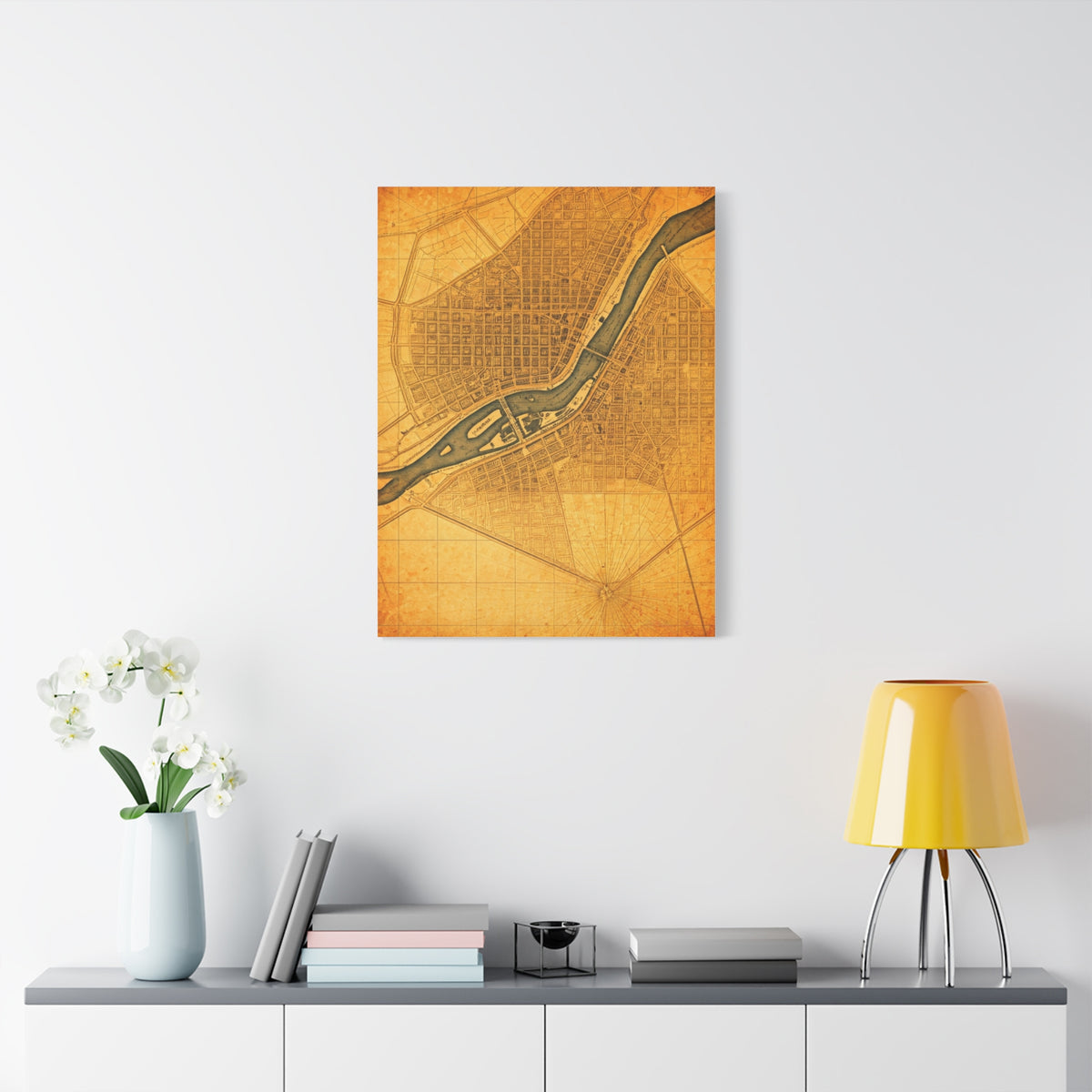 United Kingdom Vintage Map Print Wall Art & Canvas Prints