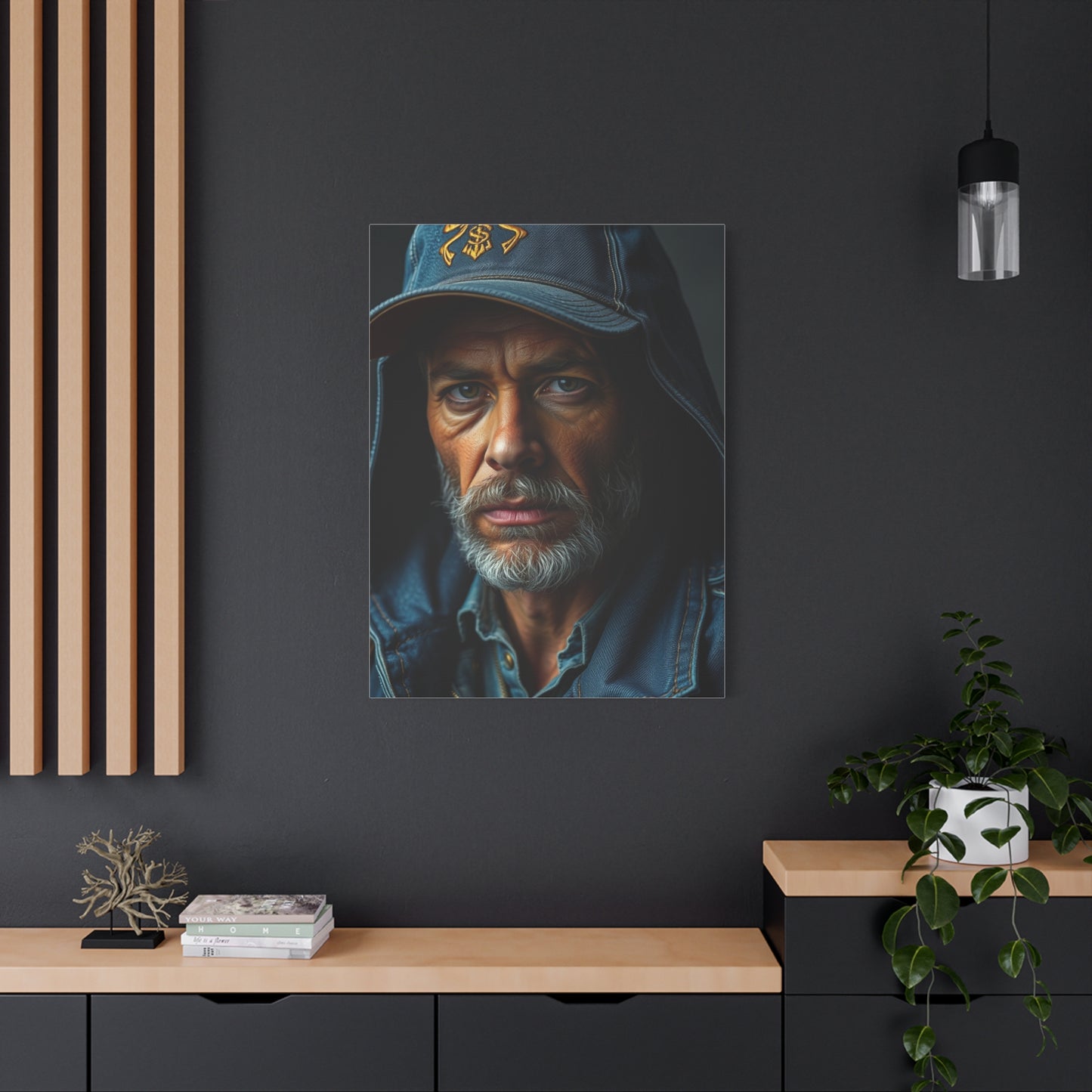 Denim and Leather Art Luxury Canvas Wall Art & Canvas Print