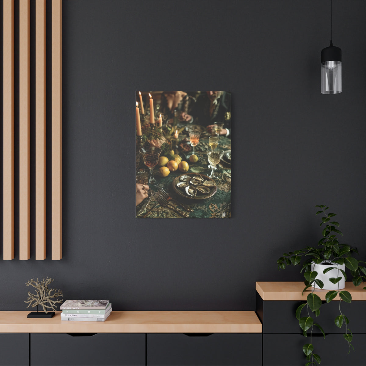 Elegant Dinner Party Table Scene Wall Art & Canvas Print
