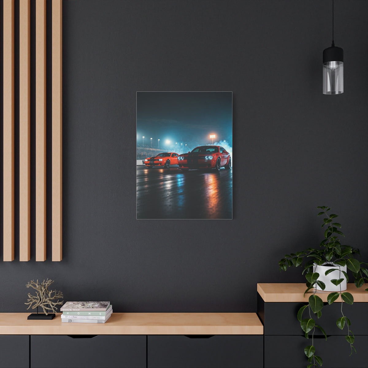 Midnight Pre-Launch Showdown – Hellcat Redeye vs Demon 170 Wall Art & Canvas Prints