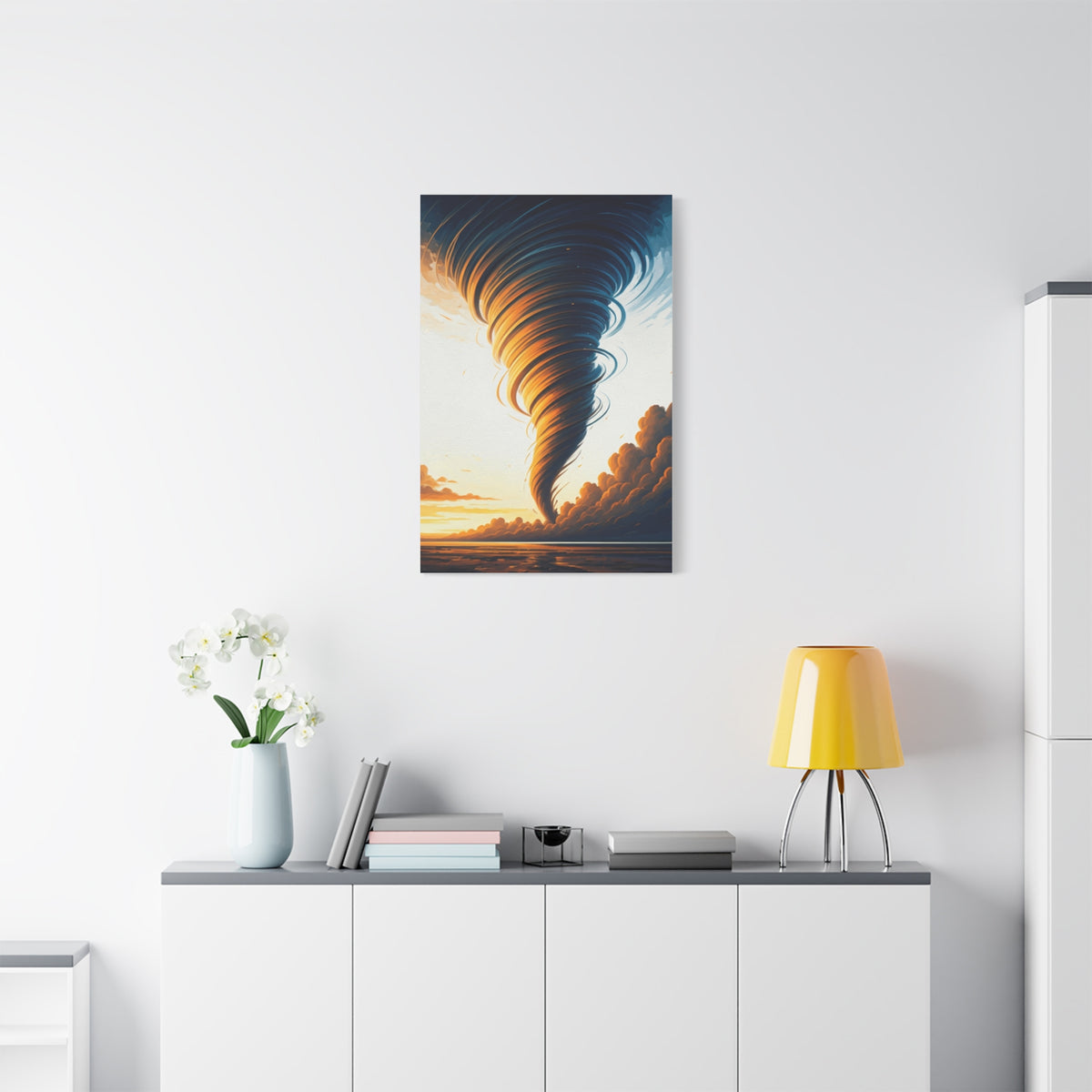 Golden Hour Tornado Landscape Wall Art & Canvas Prints