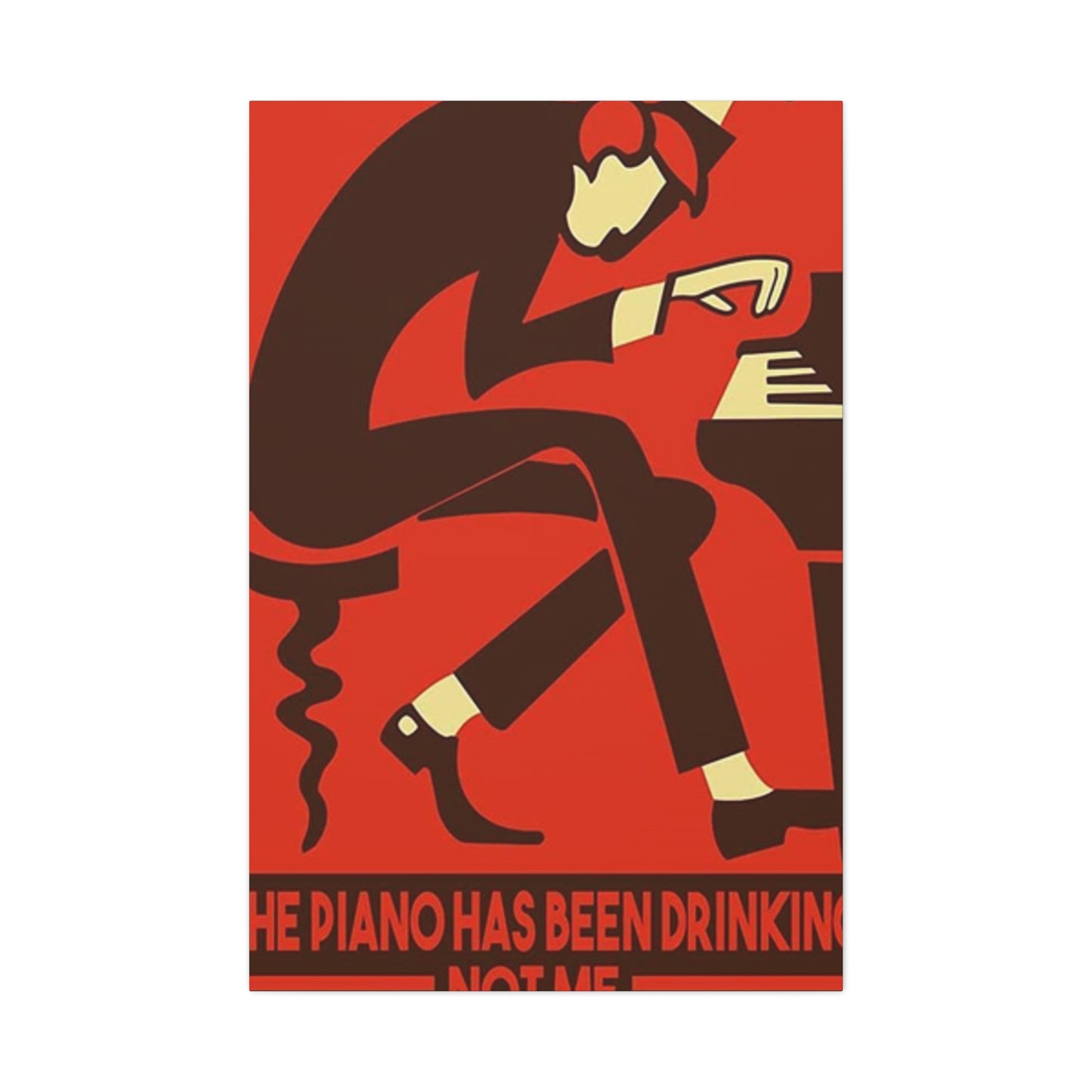Drinking Piano Poster Wall Art & Canvas Prints