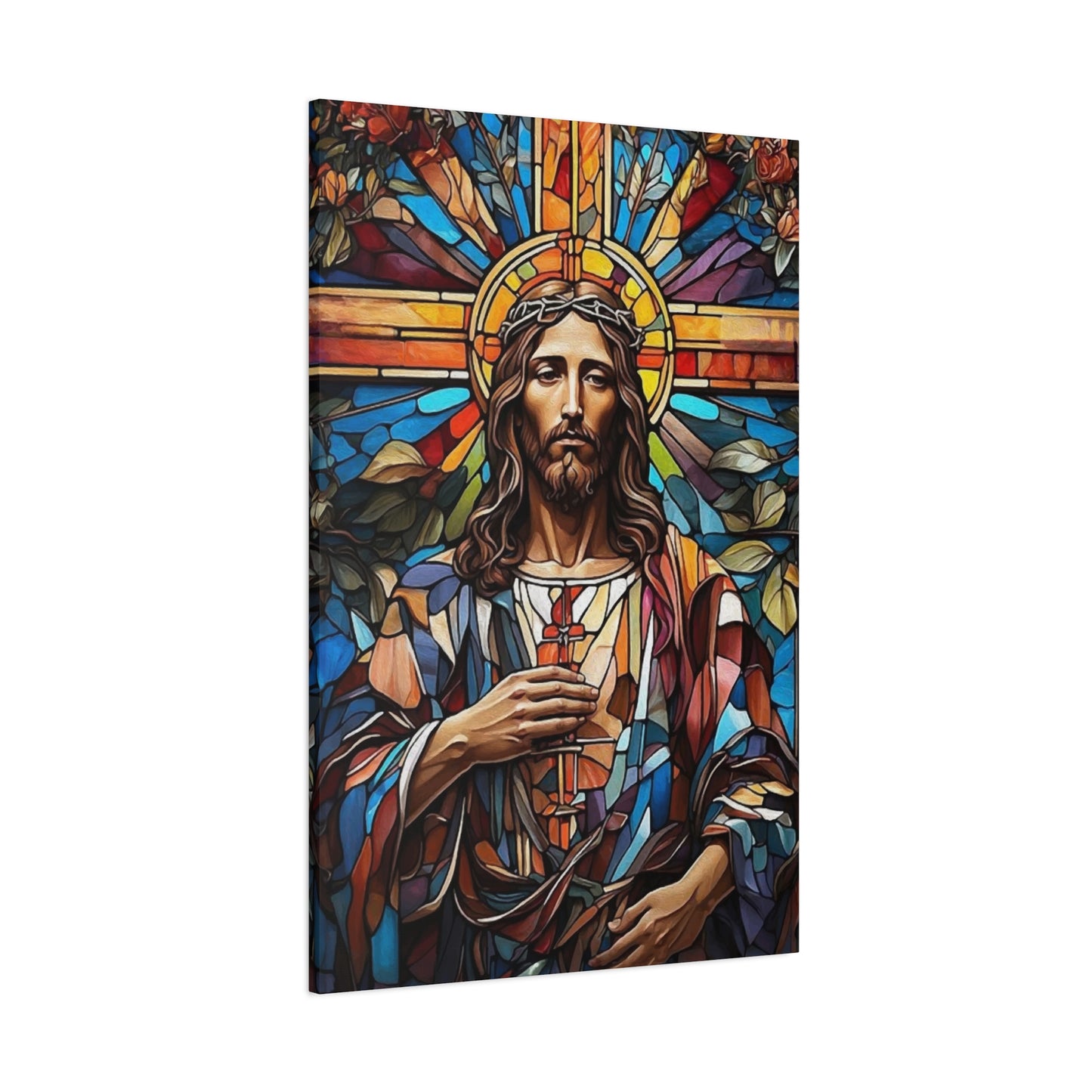 Colorblock Jesus Wall Art & Canvas Prints