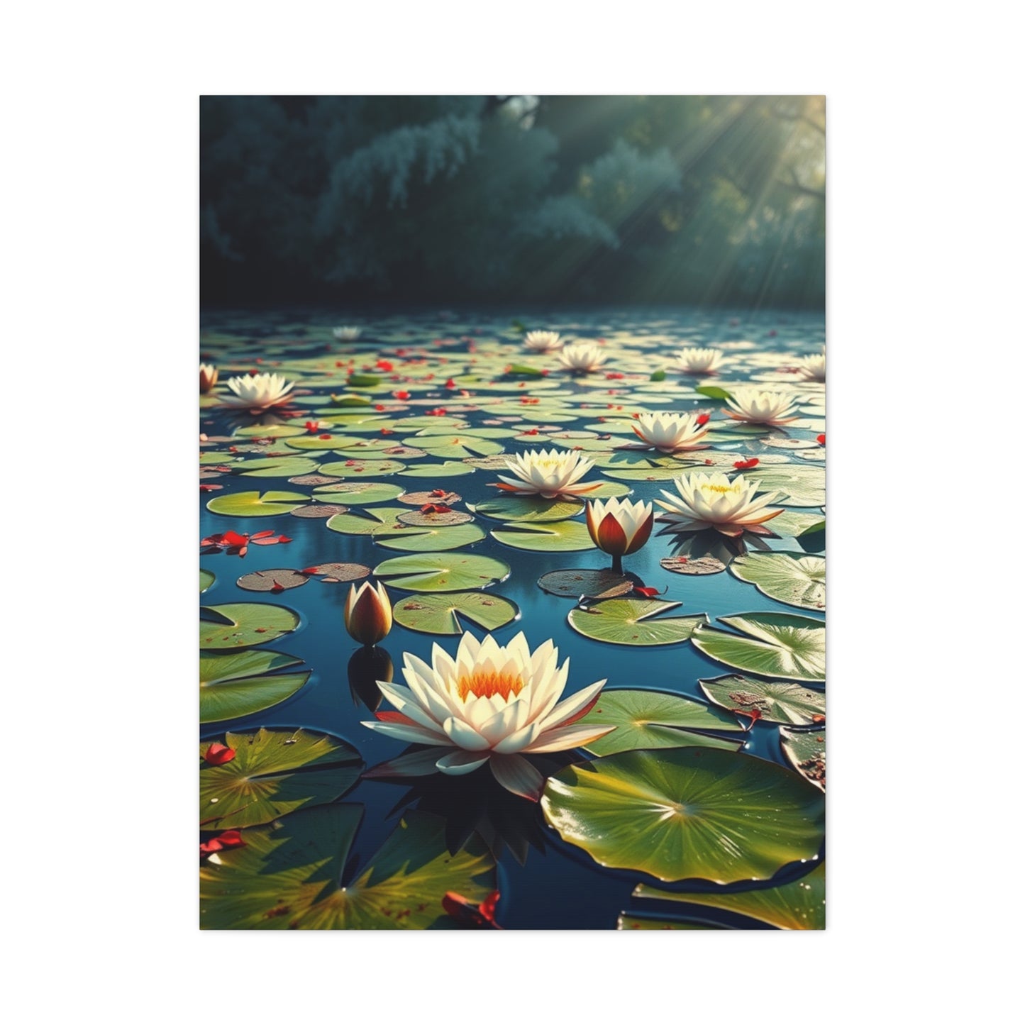 Claude Monet Water Lilies Art Supreme Canvas Wall Art & Canvas Print