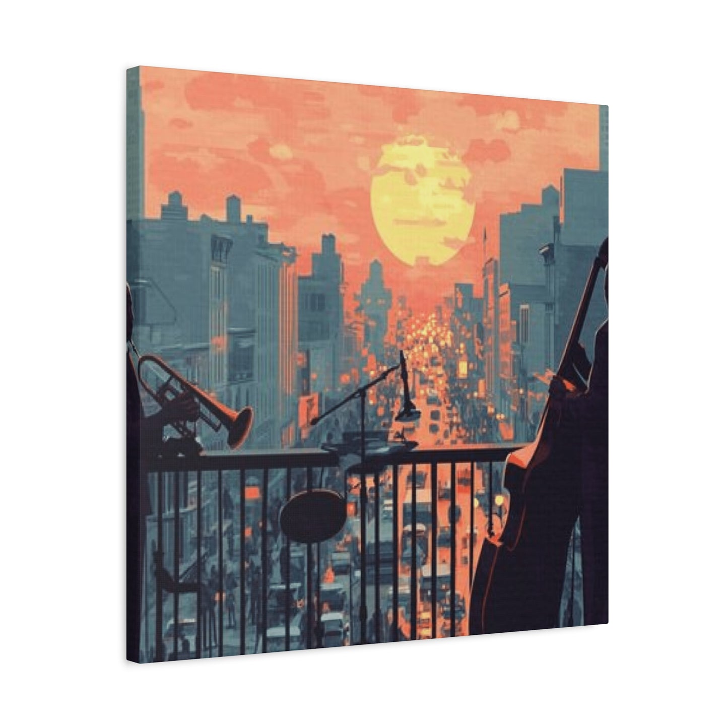 Musicians in Sunset Wall Art & Canvas Prints