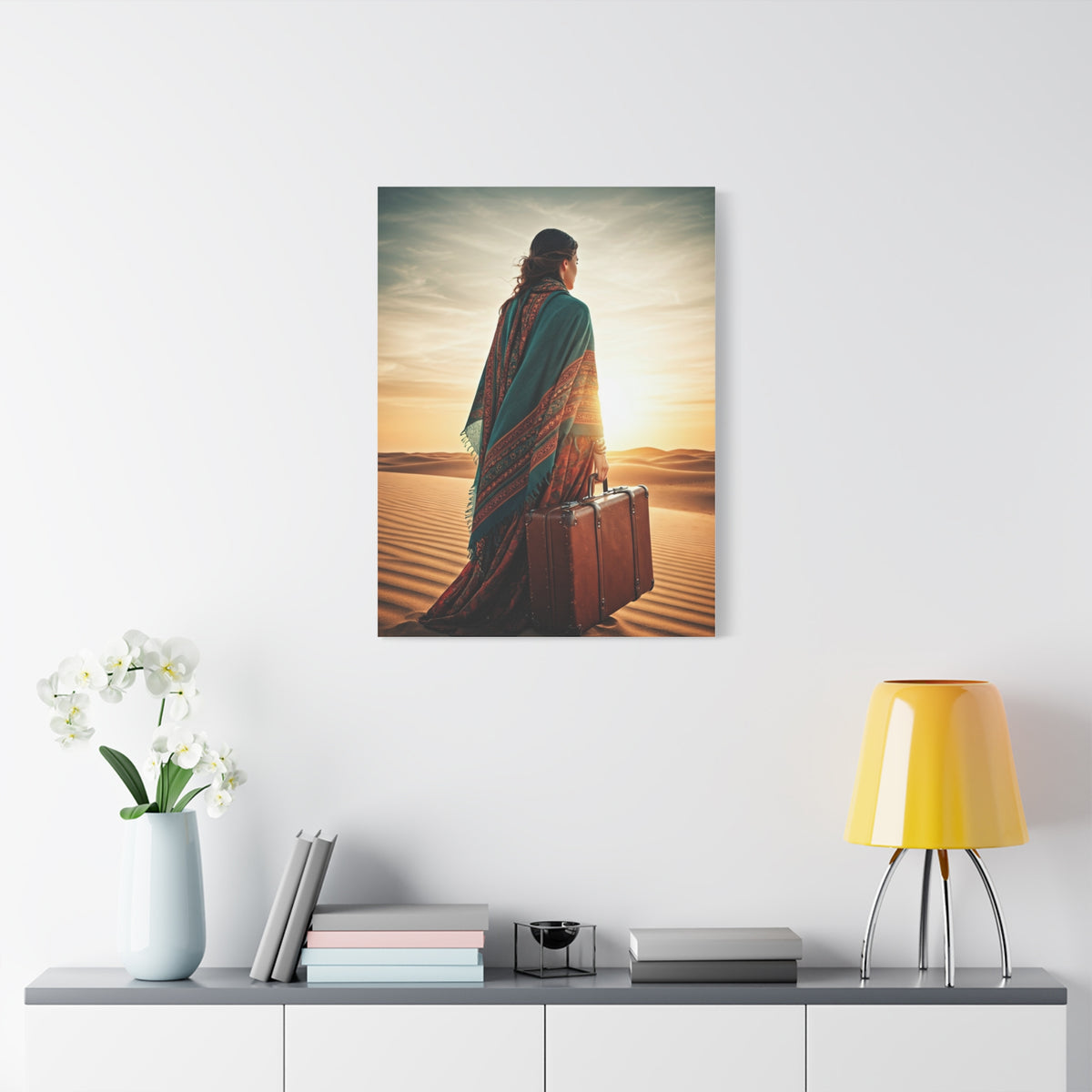 Desert Journey at Golden Hour – Wall Art & Canvas Prints