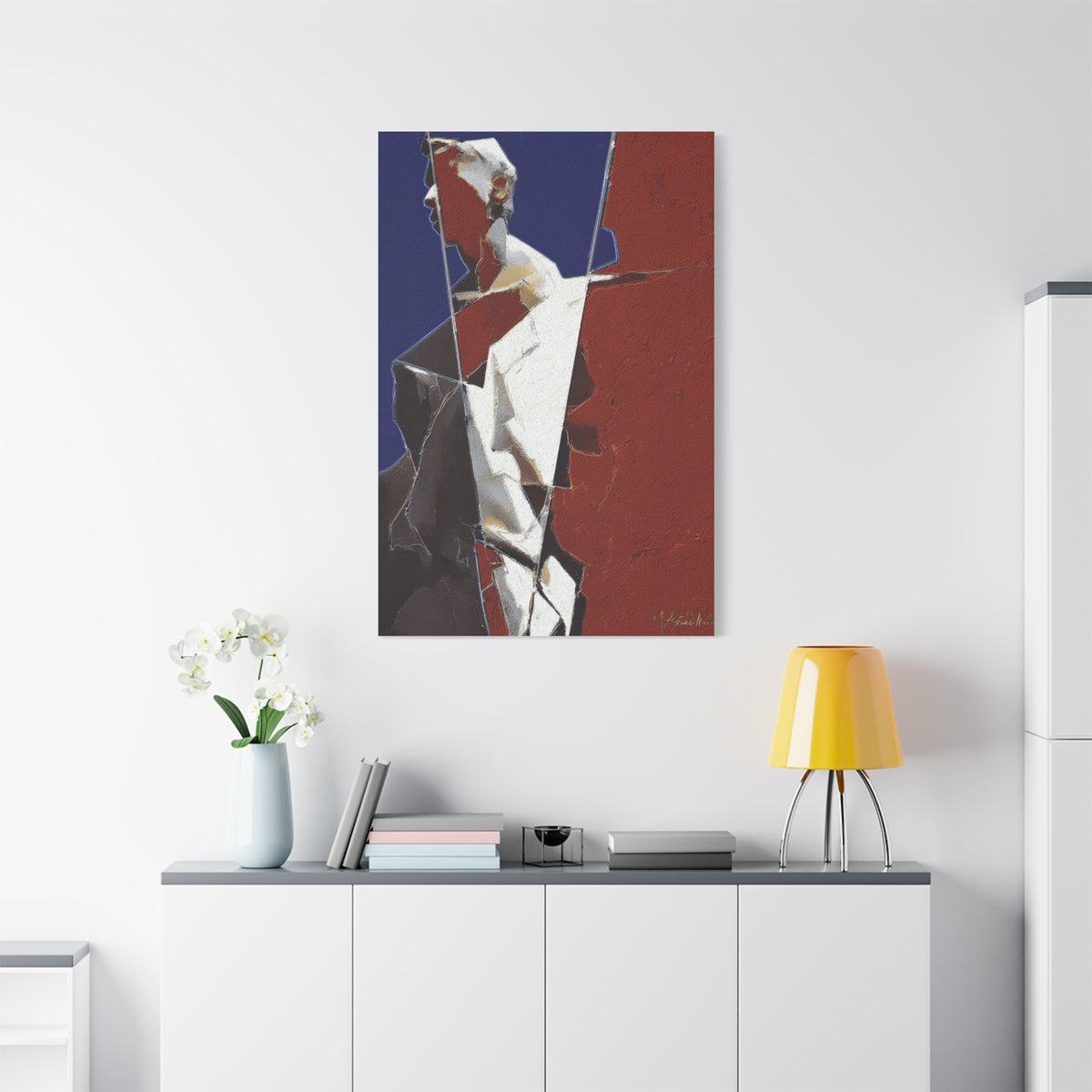 Fragmented Classical Sculpture Abstract Wall Art & Canvas Print