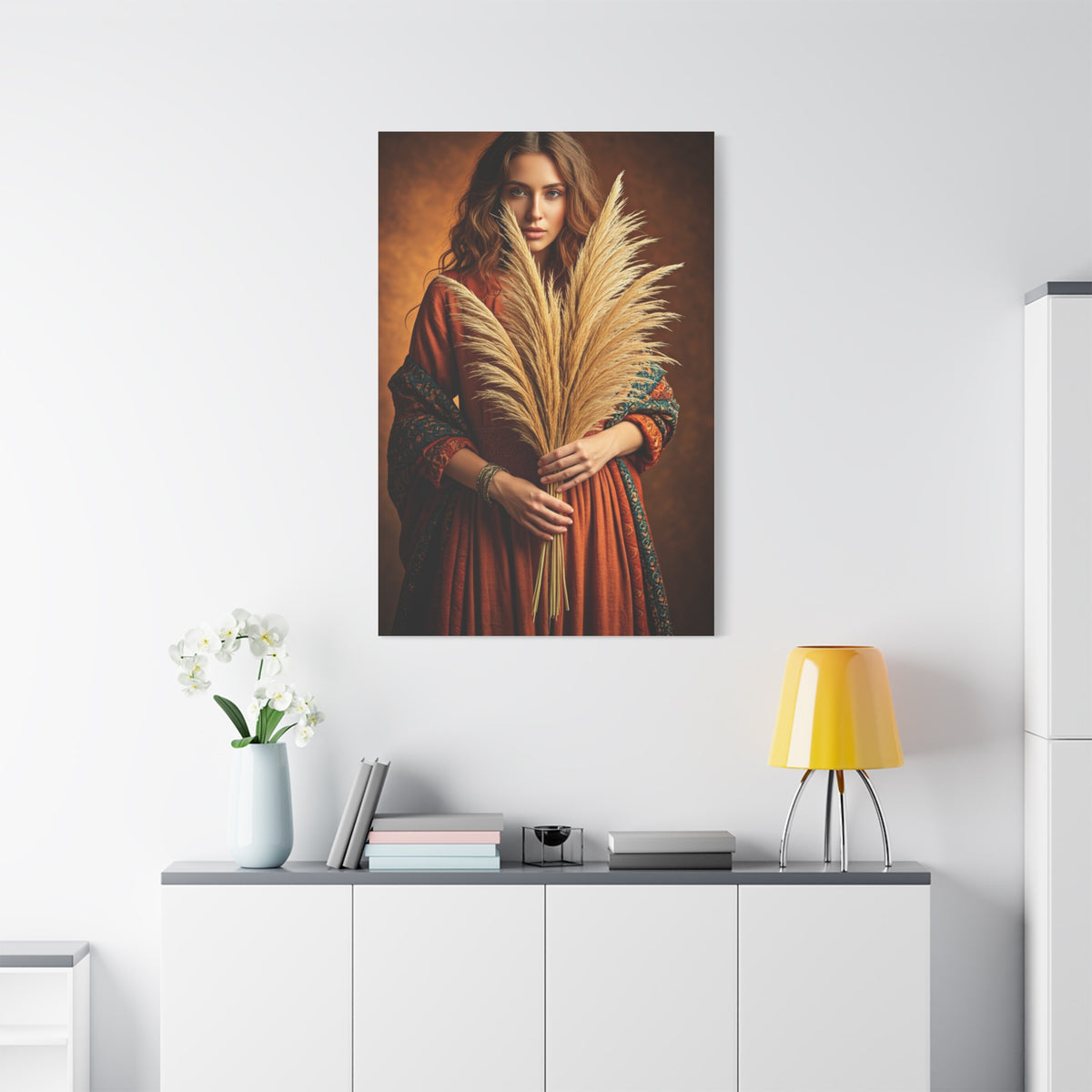 Harvest Spirit Bohemian Woman Wall Art & Canvas Prints