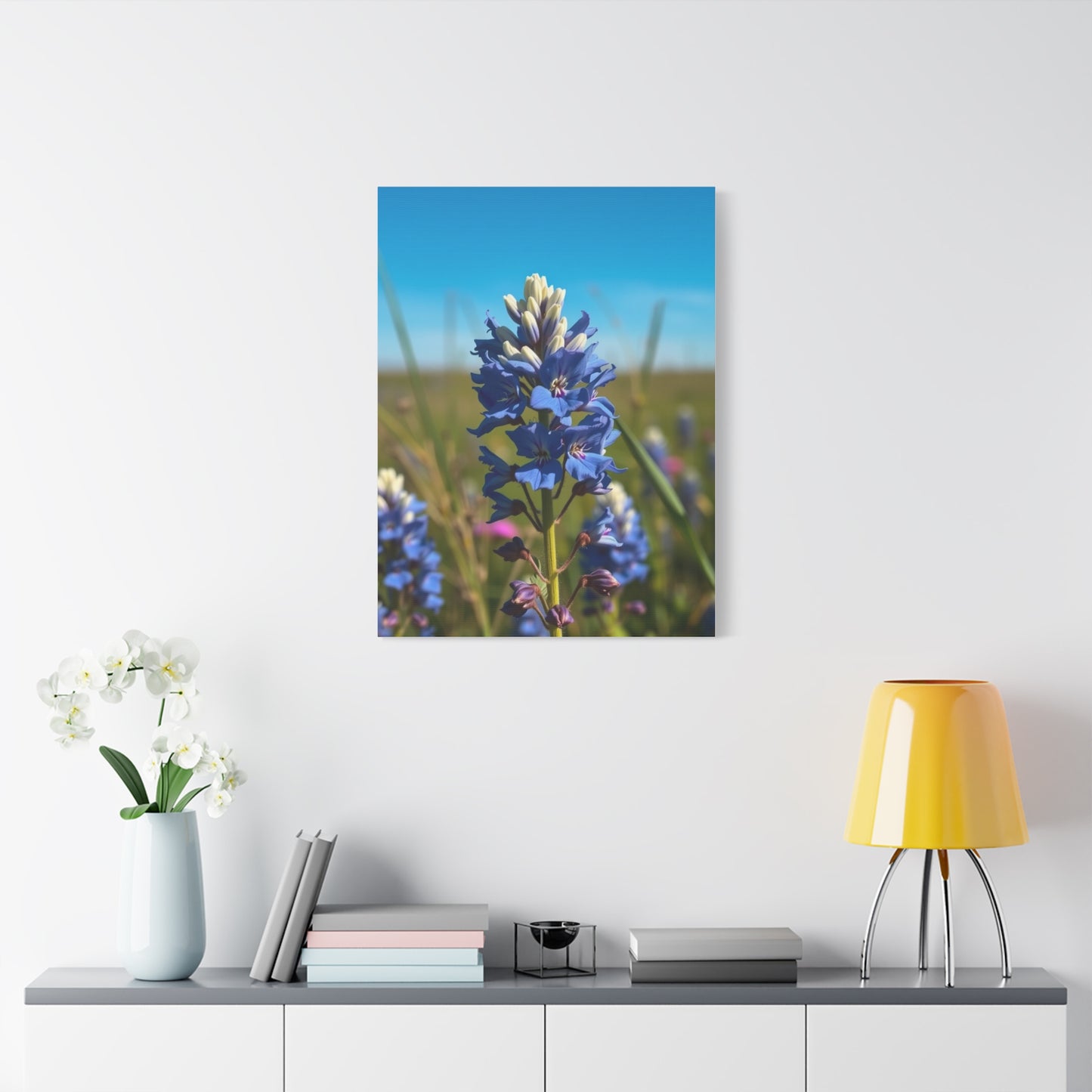 Bluebonnet Flower Art Supreme Canvas Gallery Wall Art & Canvas Print