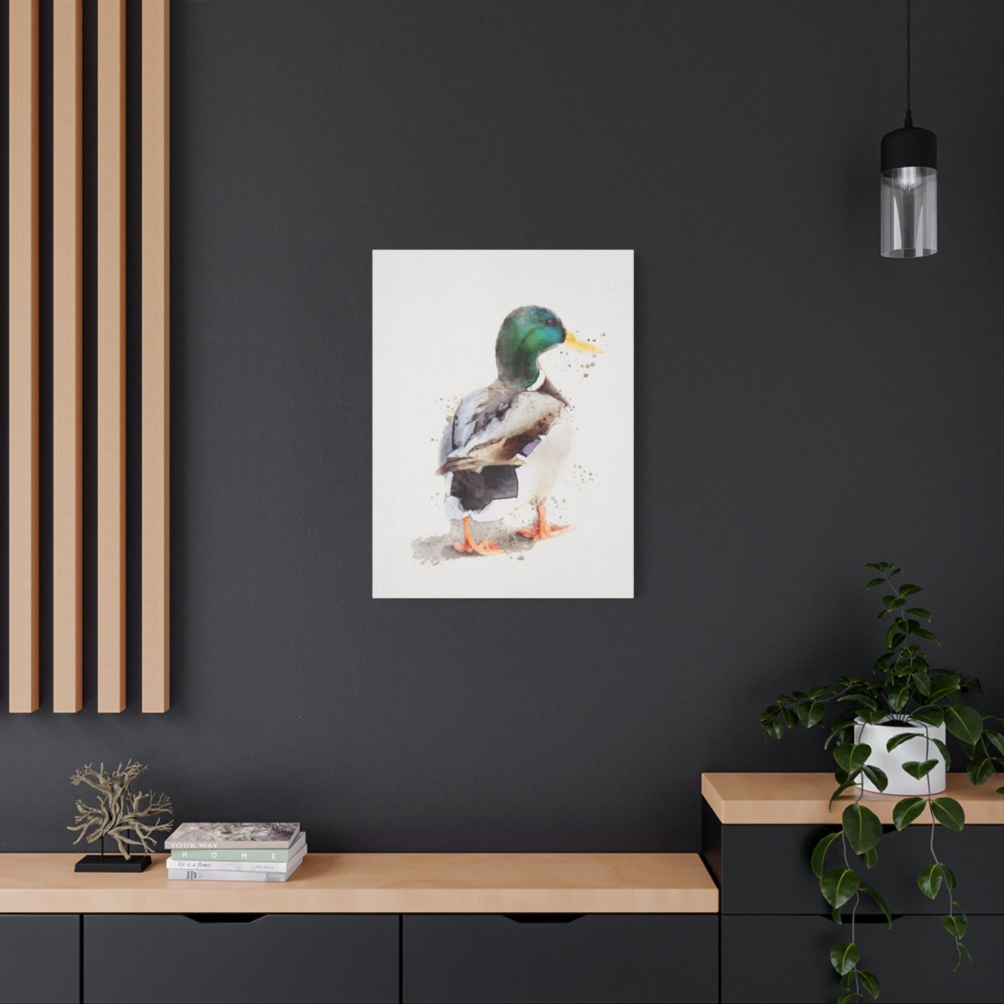 Walking Duck Painting Wall Art & Canvas Prints
