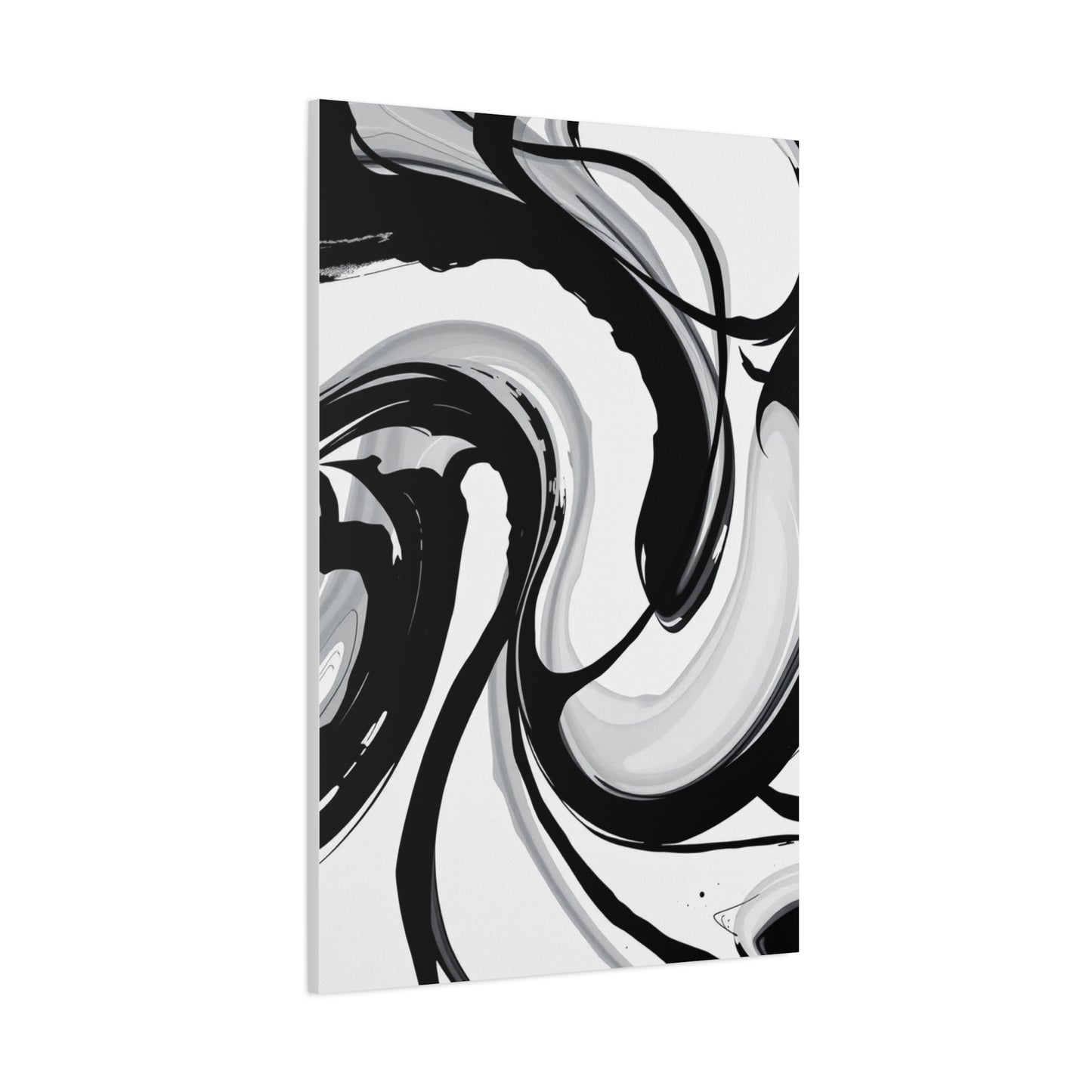 Black and White Abstract Art Refined Canvas Wall Art & Canvas Print