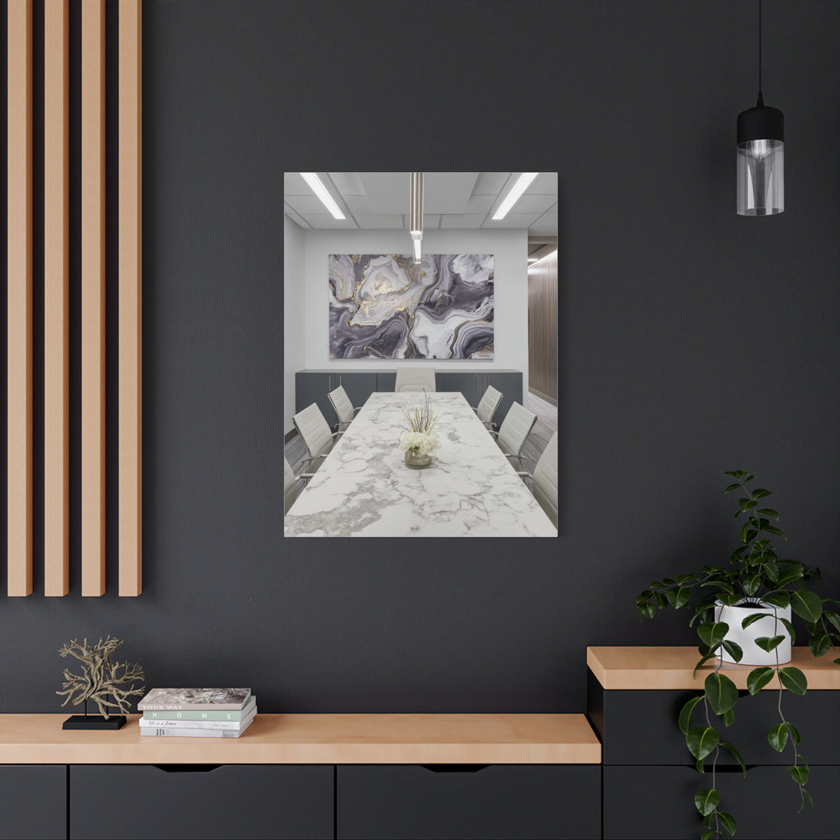 Mineral Stone Inspired Law Office Conference Wall Art & Canvas Print