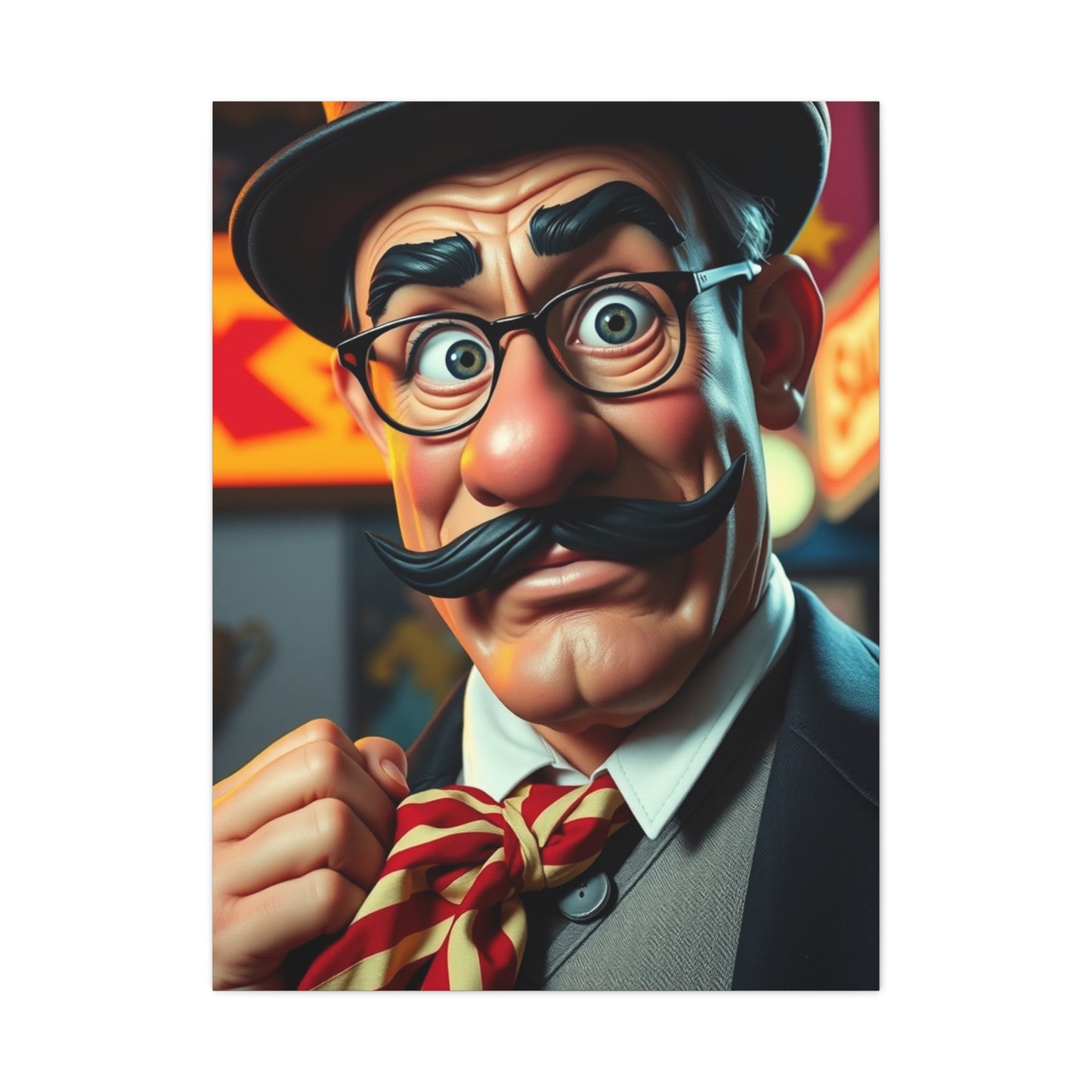 Elite Rich Uncle Pennybags Art Vision Wall Art & Canvas Print